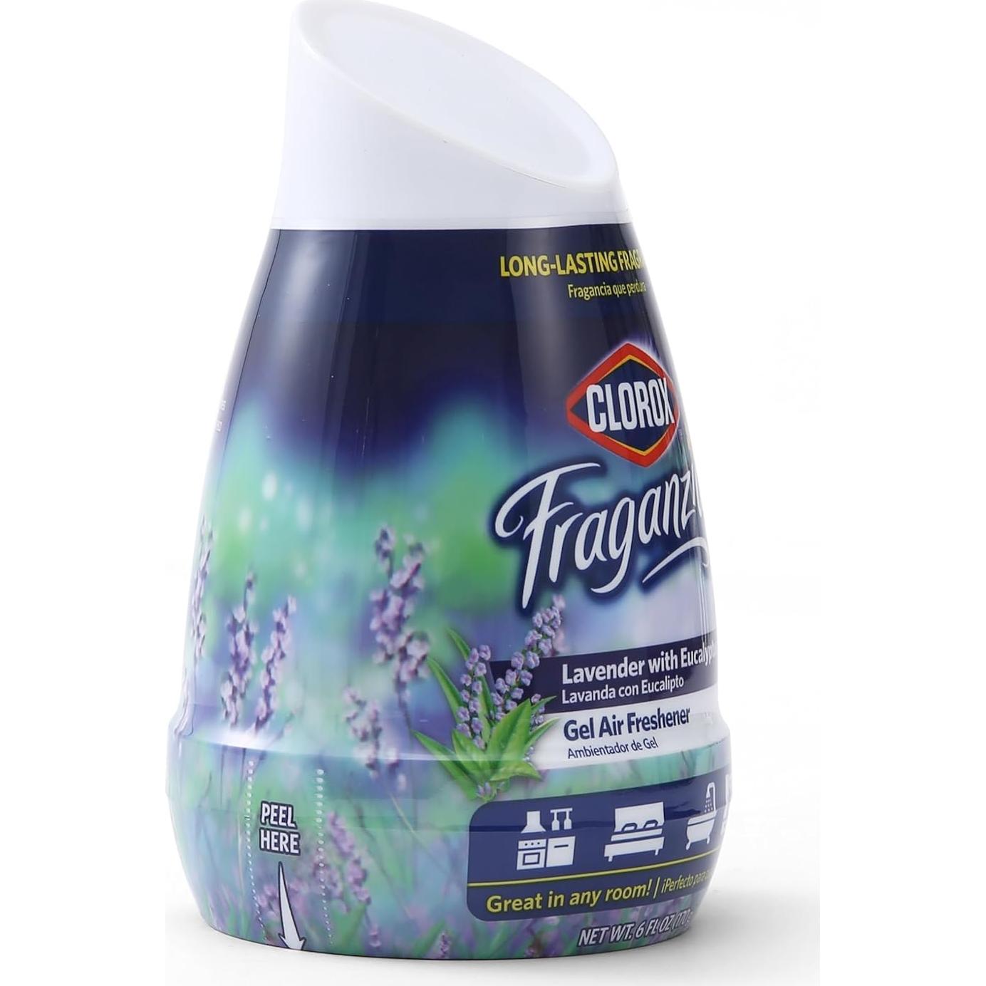 Clorox Fraganzia Gel Ambientador Cono 177 ml Lavanda Eucalipto