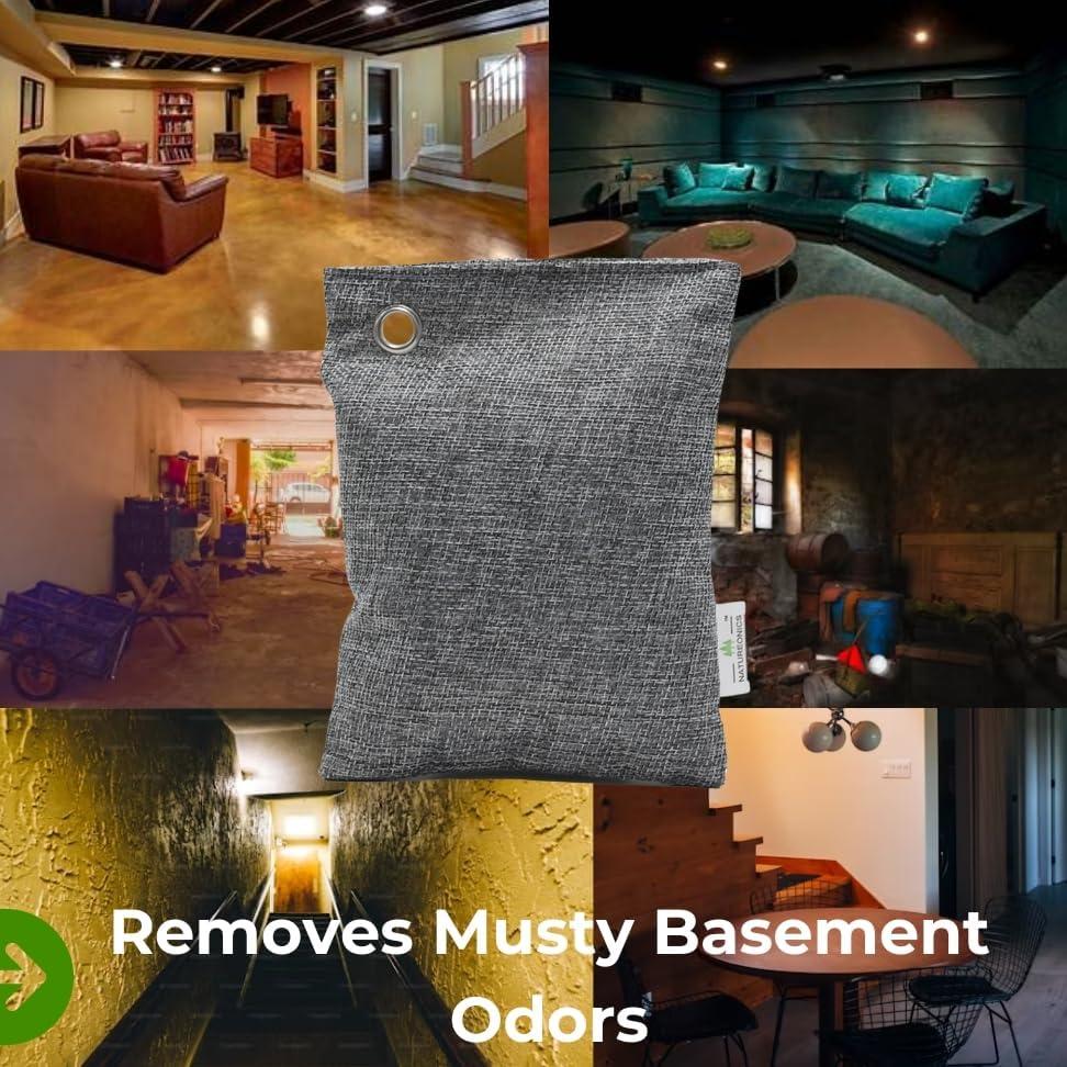 Bolsas Purificadoras de Aire NATUREONICS - Carbón de Bambú 12 Pzas