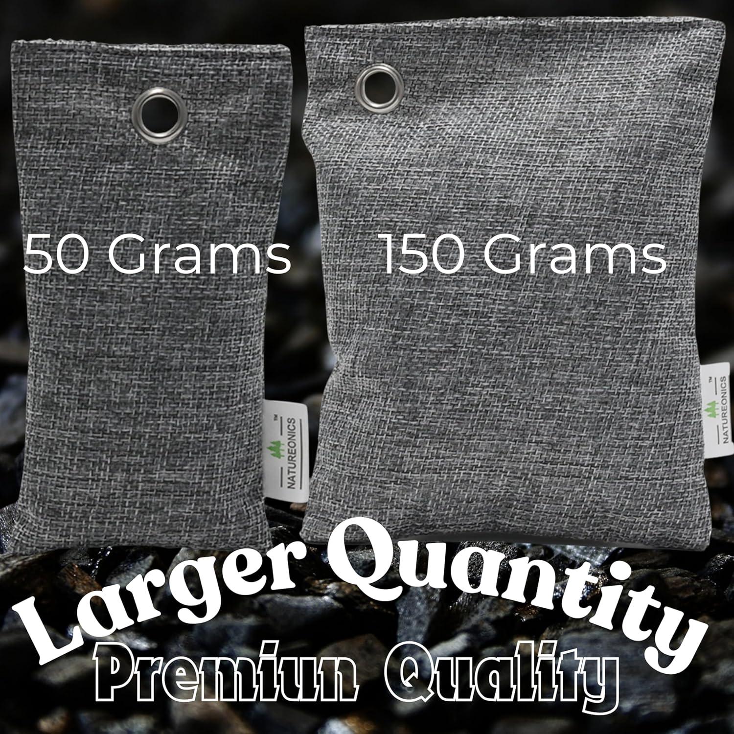 Bolsas Purificadoras de Aire NATUREONICS - Carbón de Bambú 12 Pzas