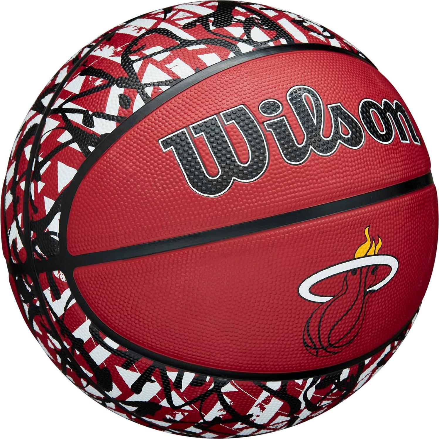 Balón de Baloncesto Wilson NBA Team Graffiti Miami Heat 74.93 cm