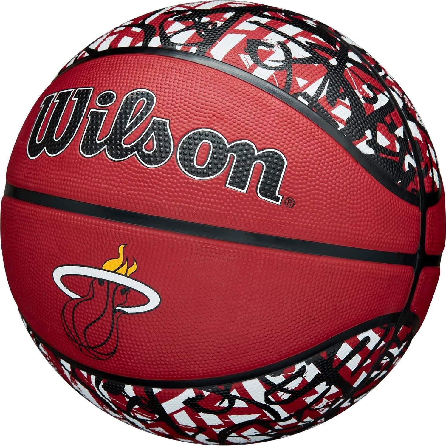 Balón de Baloncesto Wilson NBA Team Graffiti Miami Heat 74.93 cm