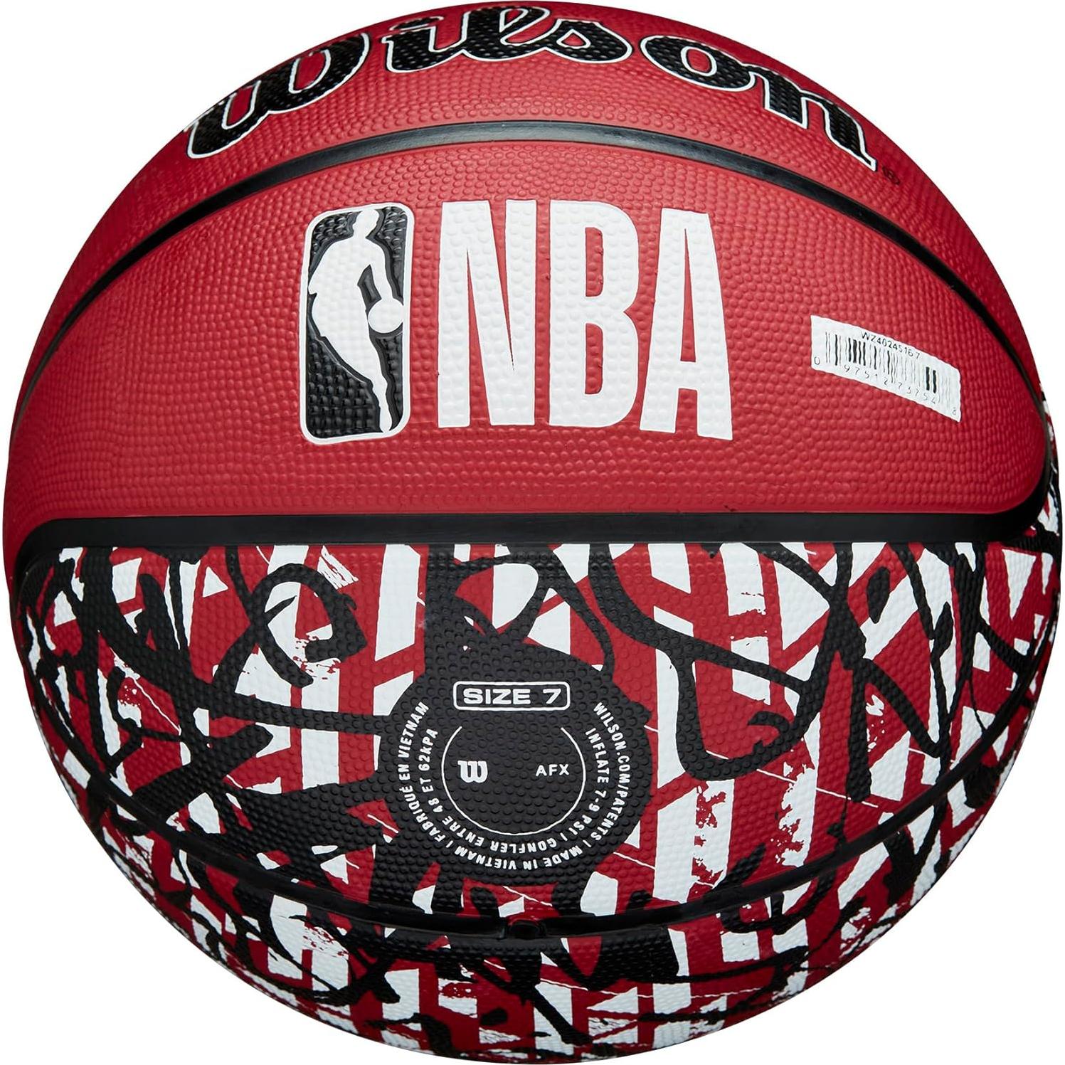 Balón de Baloncesto Wilson NBA Team Graffiti Miami Heat 74.93 cm