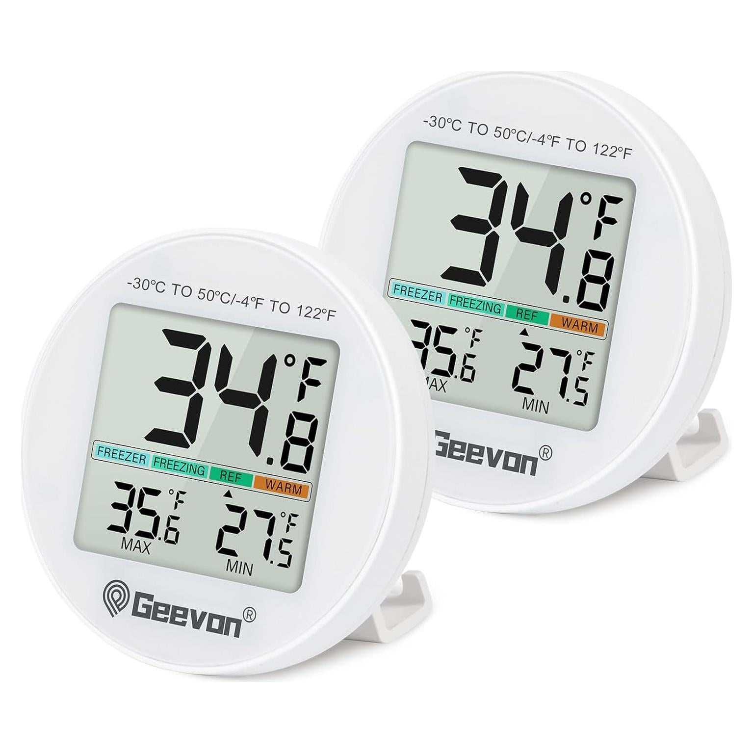 Termómetro Digital Geevon para Refrigerador 2 Paquete IP65