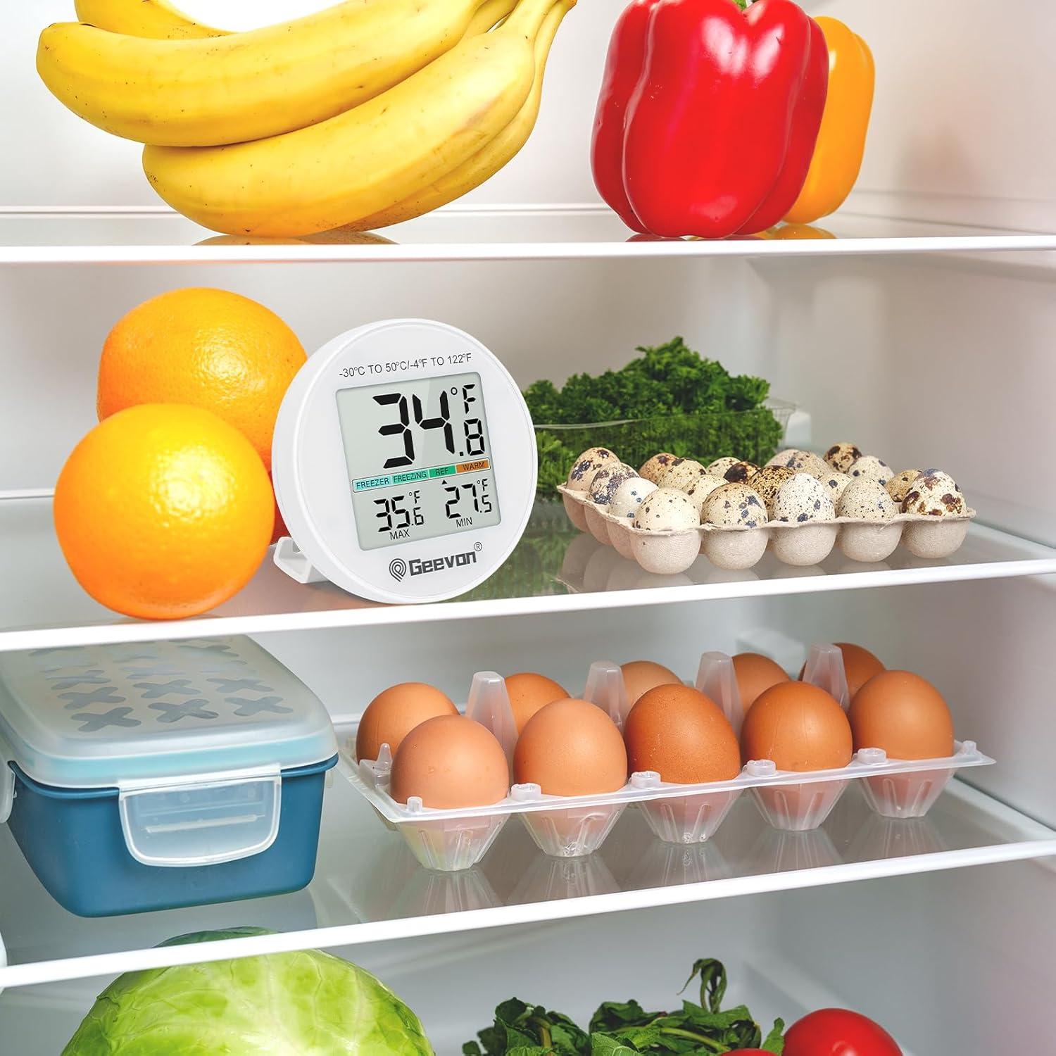 Termómetro Digital Geevon para Refrigerador 2 Paquete IP65