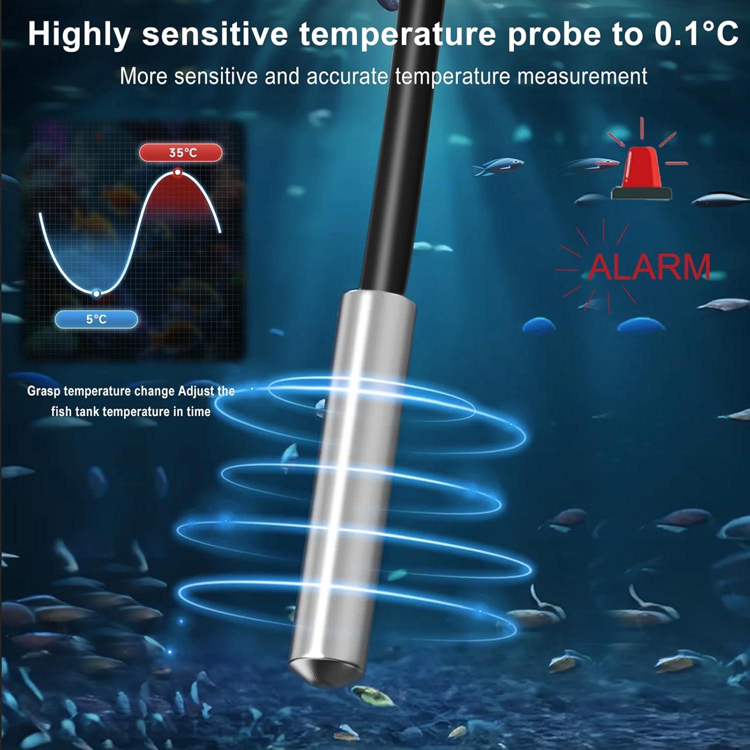 Termómetro Digital de Refrigerador con Alarma Vlejeari ZZ10 - 2 Pcs