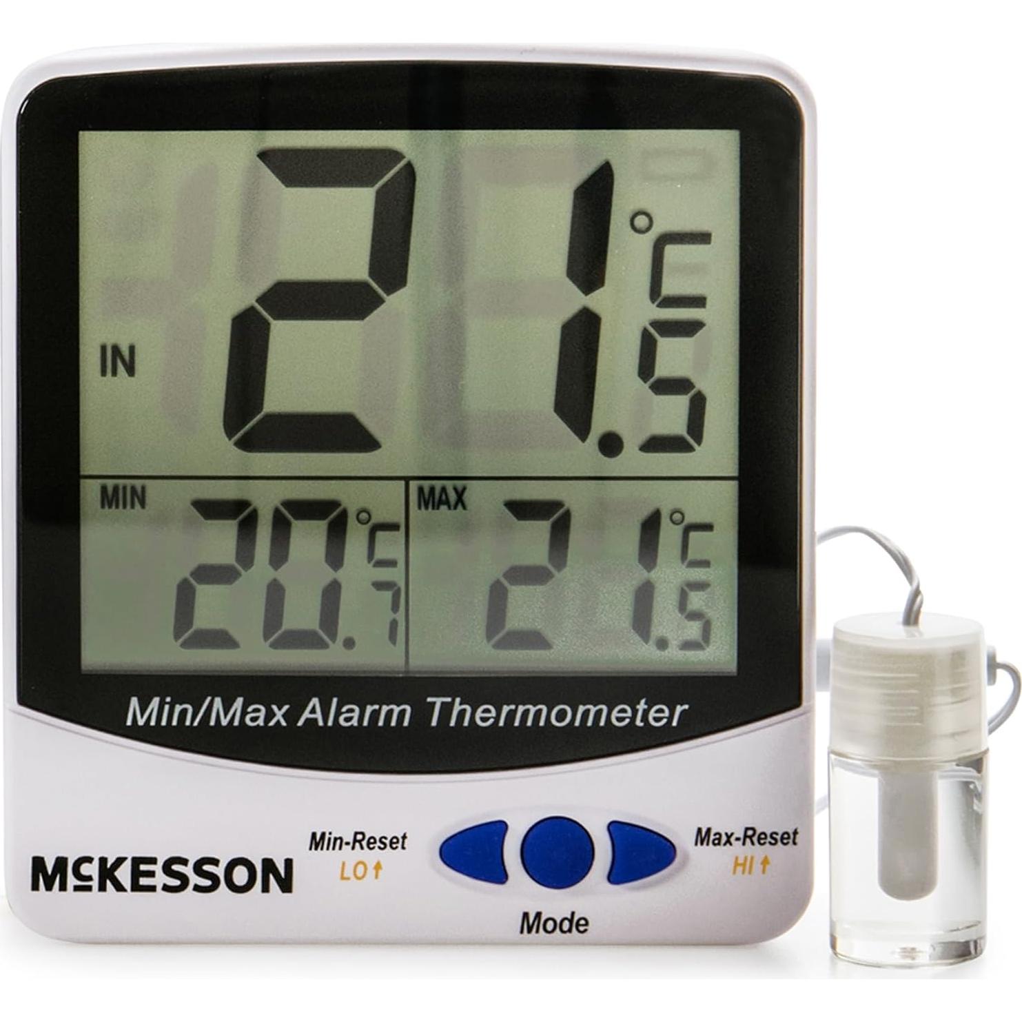 Termómetro Digital McKesson para Refrigerador y Congelador con Triple Pantalla