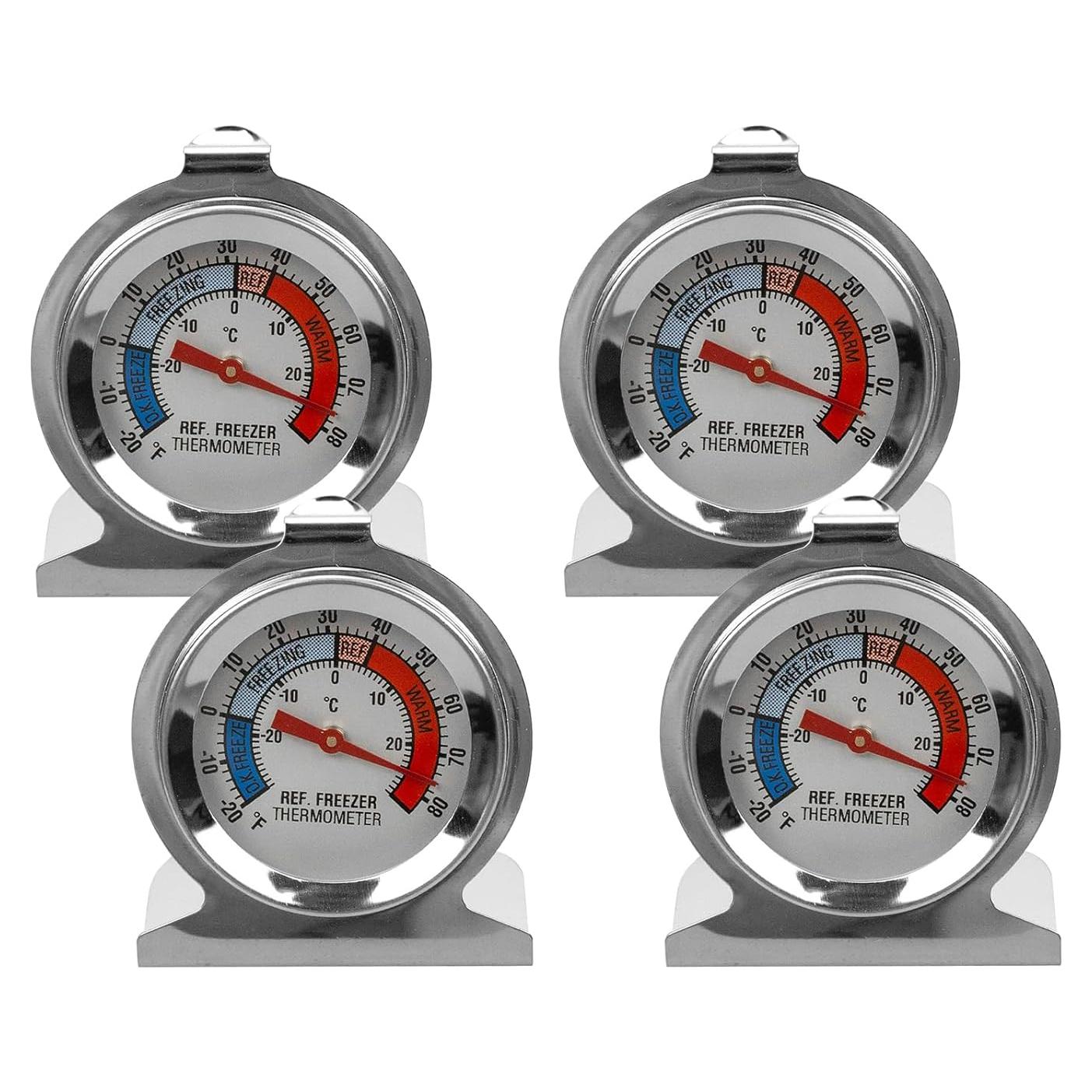 Termómetro de Refrigerador y Congelador GUQIANLU - 4 Paquetes
