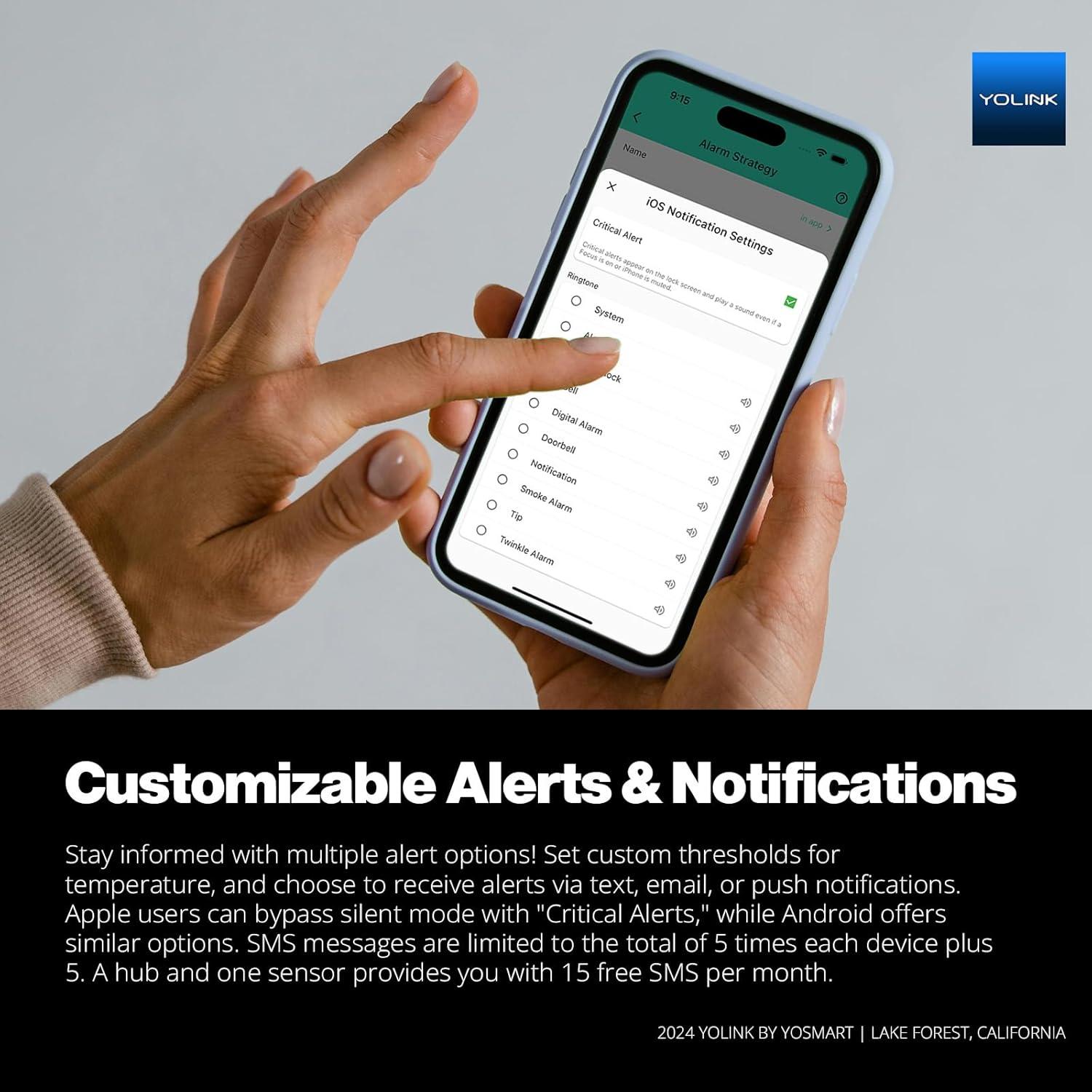 Termómetro Inteligente YoLink 3-Pack Inalámbrico LoRa