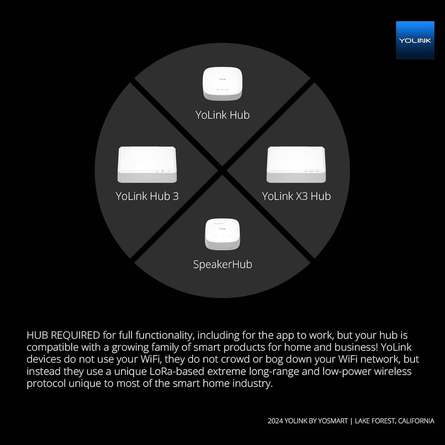Termómetro Inteligente YoLink 3-Pack Inalámbrico LoRa