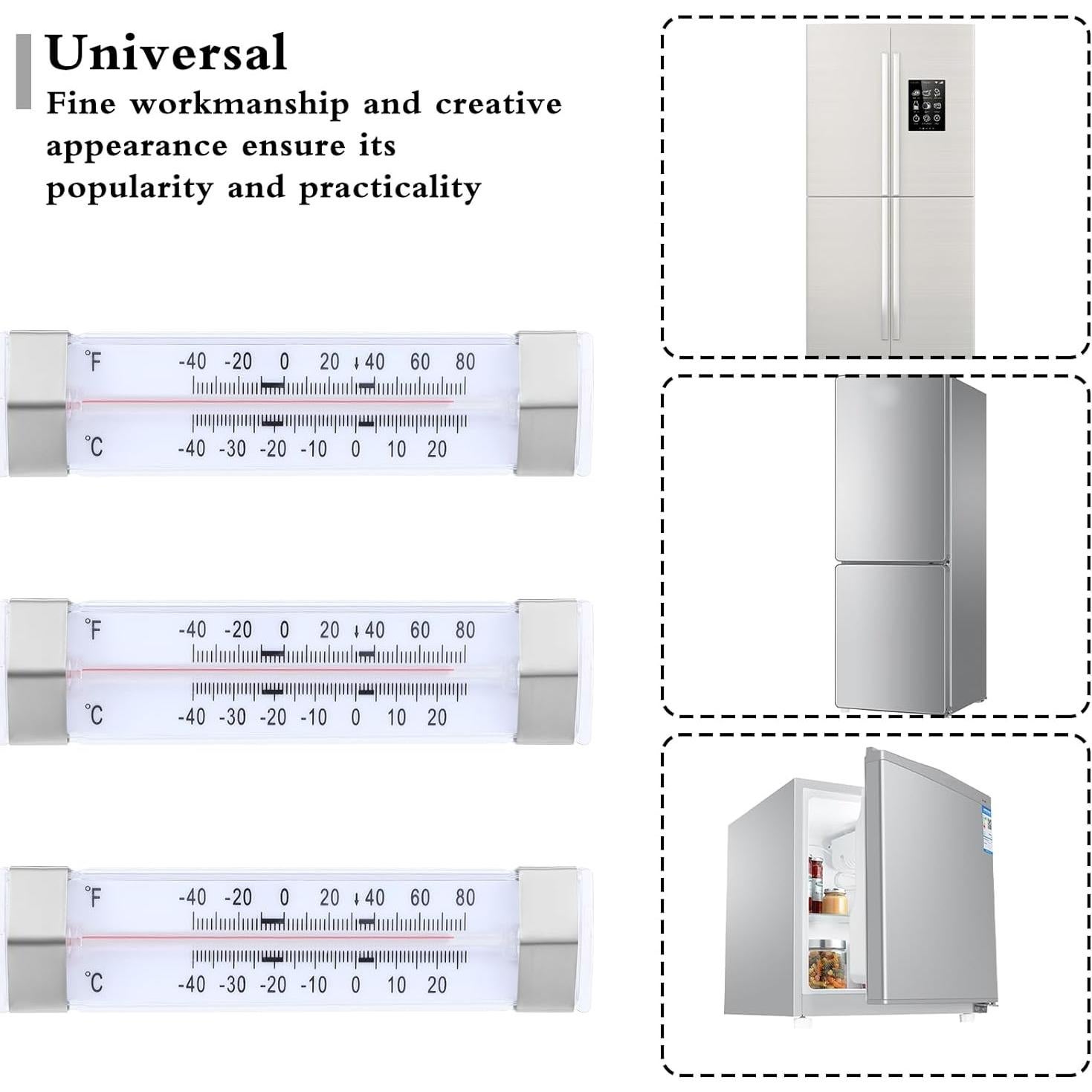 Termómetros de Cocina Lemecima 9 Pcs para Refrigerador y Congelador
