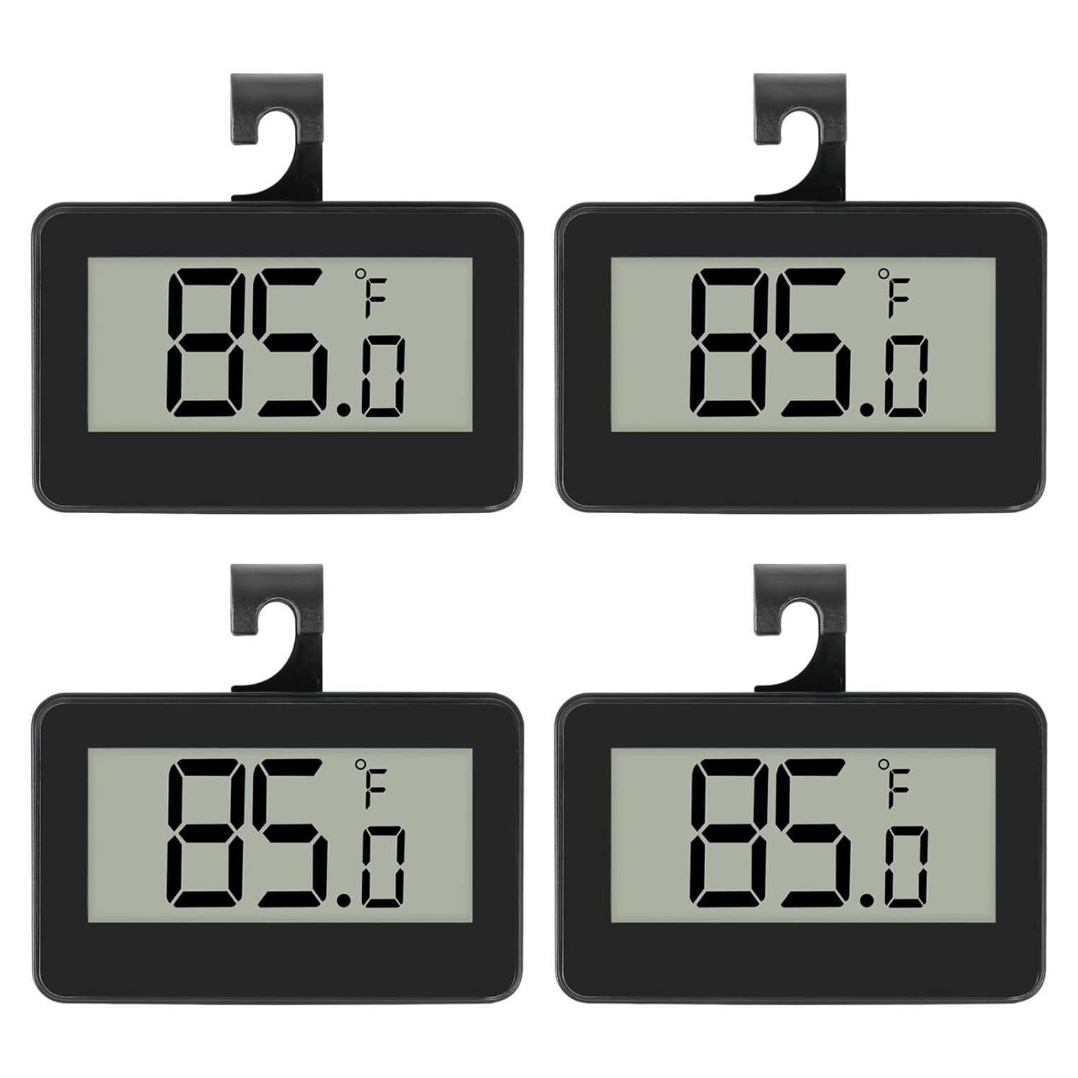 Paquete de 4 Termómetros Digitales DWEII para Refrigerador - Precisión -20°C a 60°C