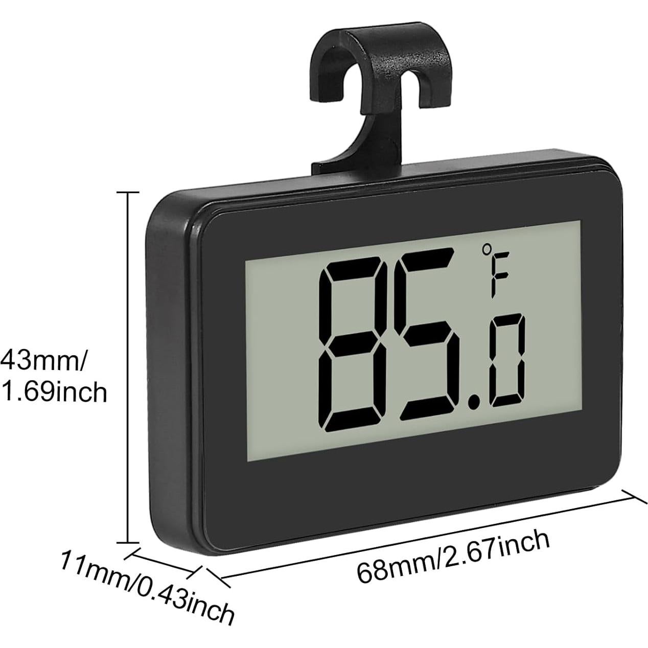 Paquete de 4 Termómetros Digitales DWEII para Refrigerador - Precisión -20°C a 60°C
