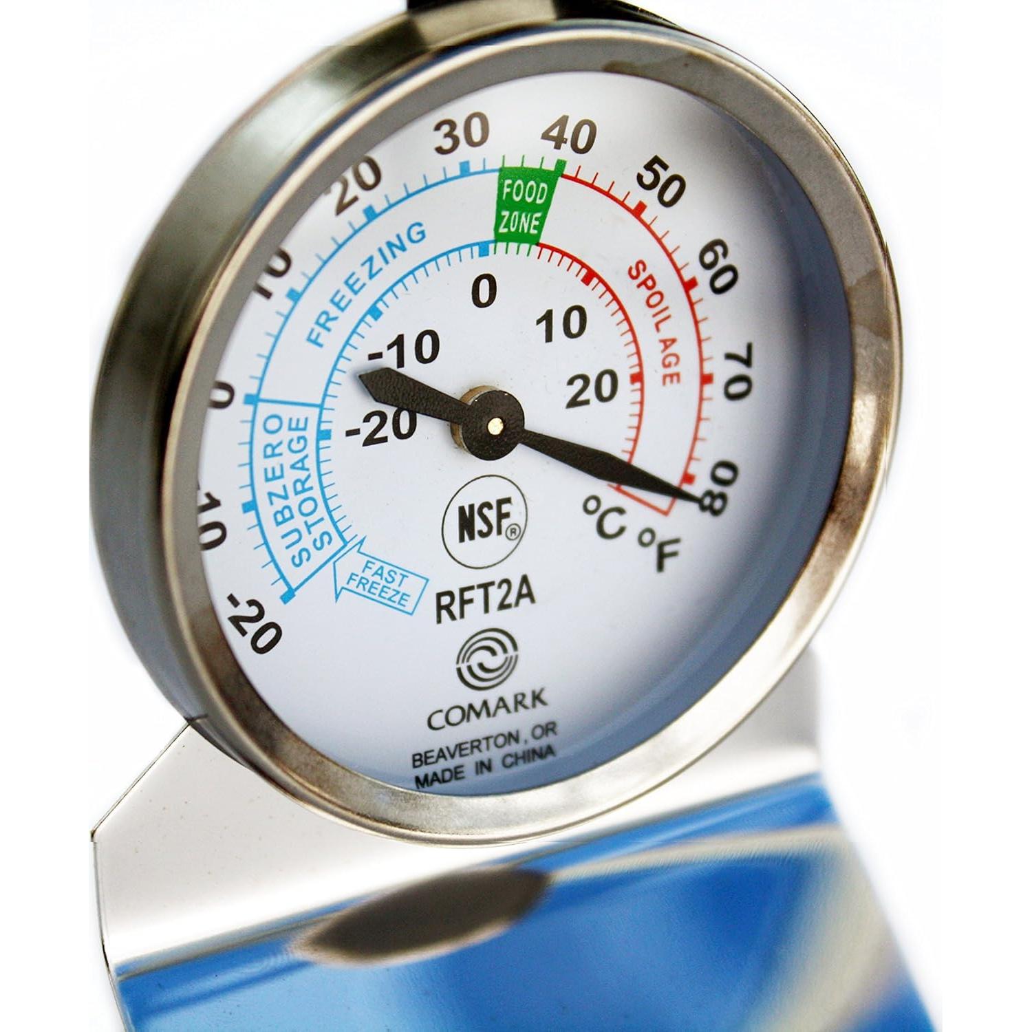 Termómetro de Refrigerador Comark RFT2AK Acero Inoxidable