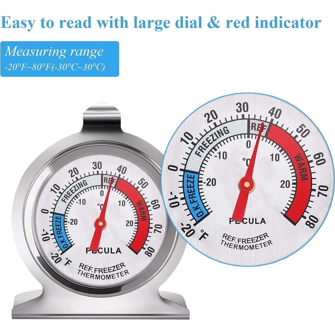 Termómetro Analógico de Refrigerador Wentoenapp -30 a 30°C