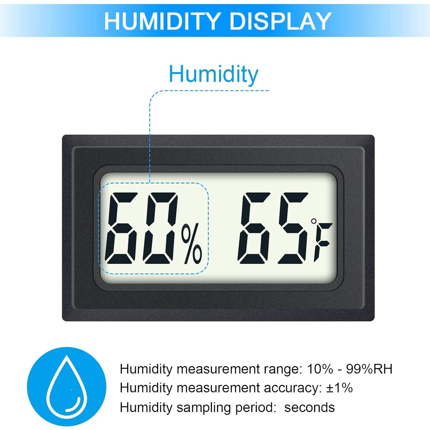 Termómetro Digital Higrómetro DWEPTU 2-Pack Interior Preciso