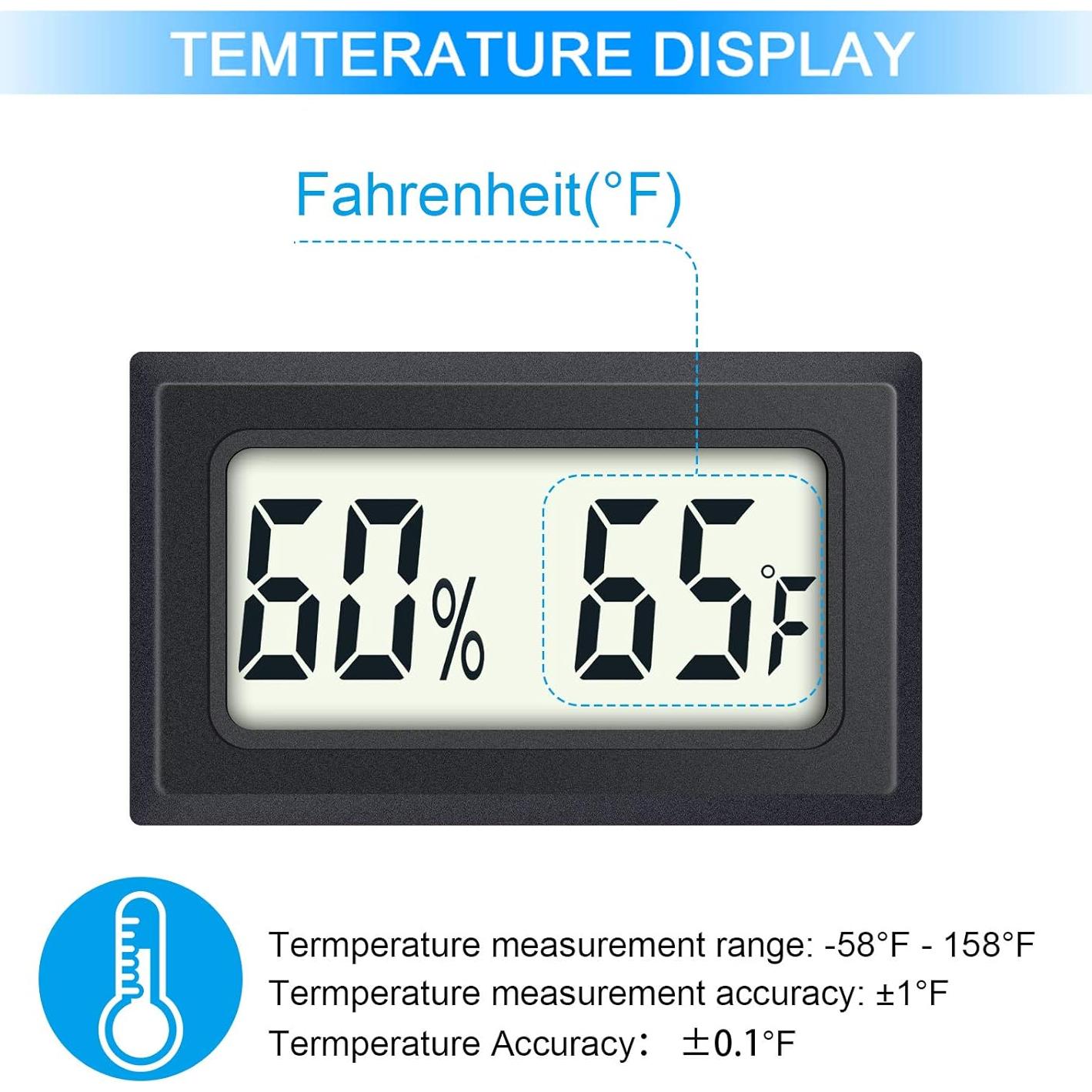 Termómetro Digital Higrómetro DWEPTU 2-Pack Interior Preciso