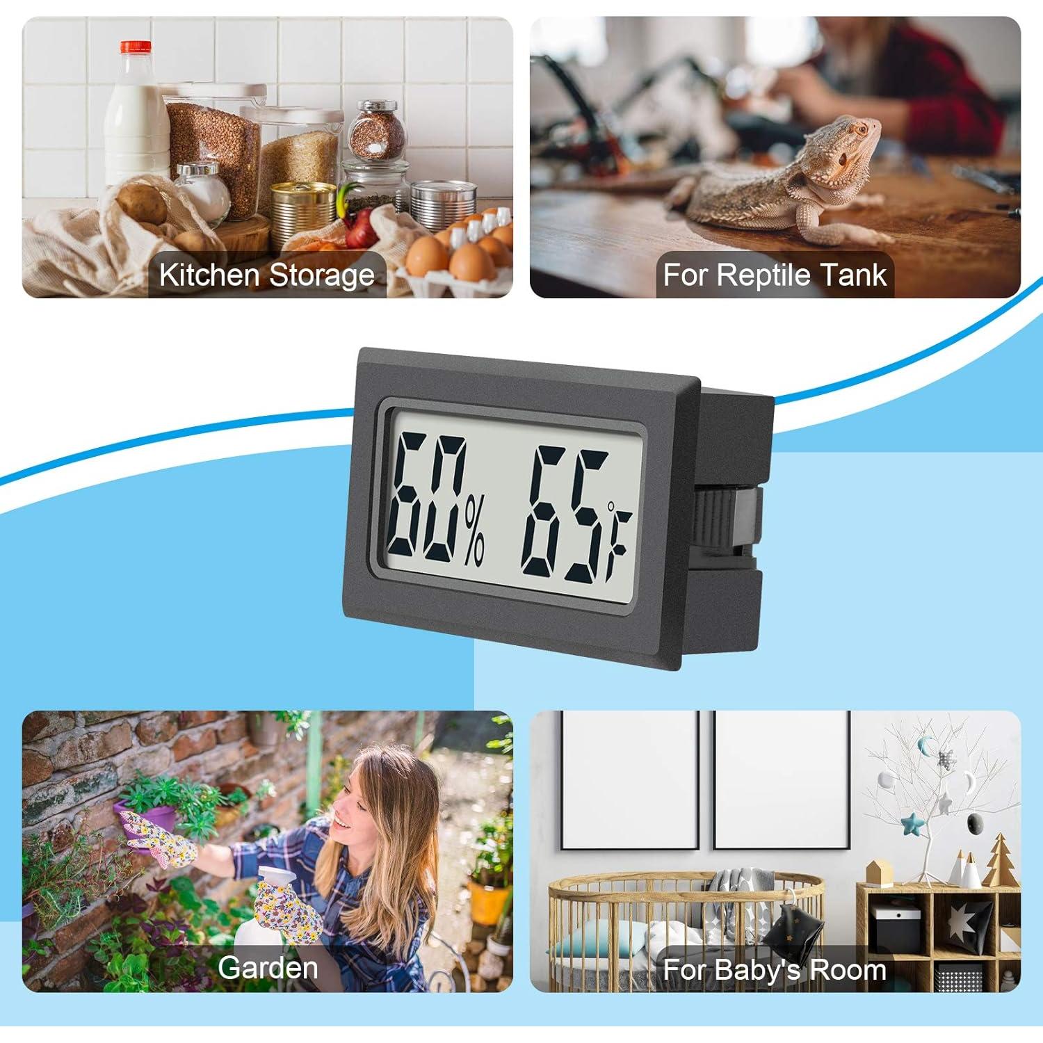 Termómetro Digital Higrómetro DWEPTU 2-Pack Interior Preciso