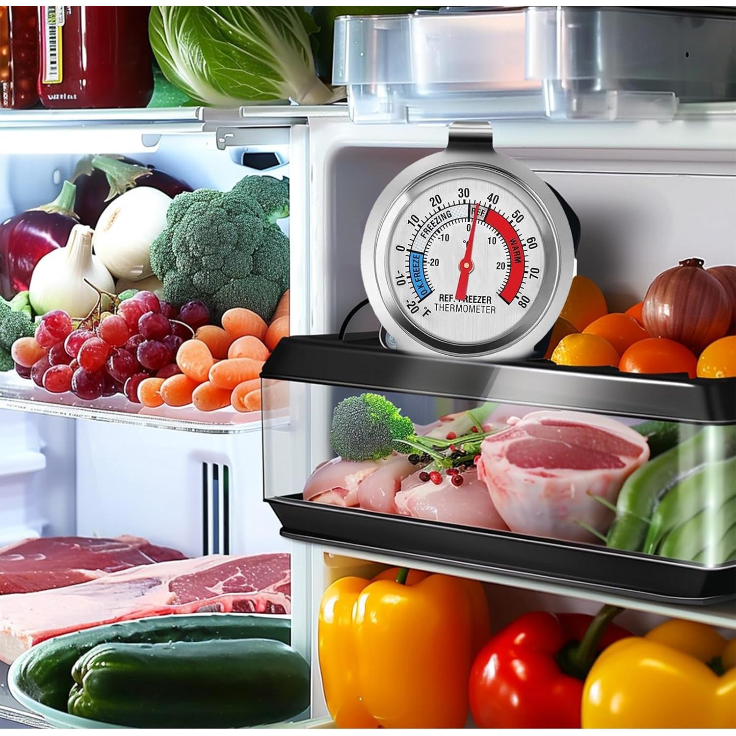 Paquete de 5 Termómetros Digitales para Refrigerador y Congelador