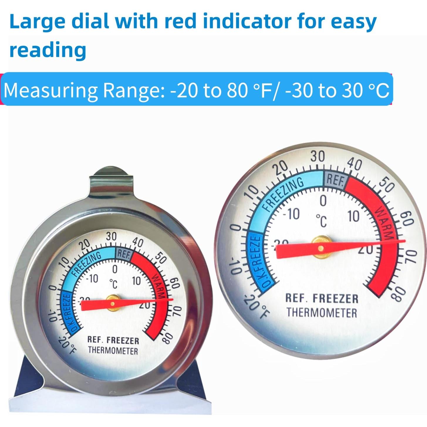 Paquete de 10 termómetros de acero inoxidable YNSSJY -30 a 30 °C