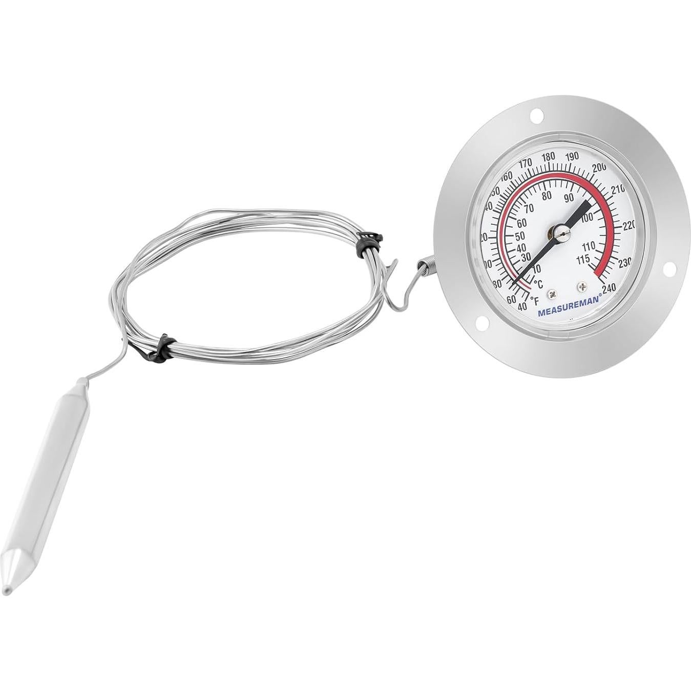 Termómetro de Refrigeración MEASUREMAN 2" Capilar 48" 10-115°C