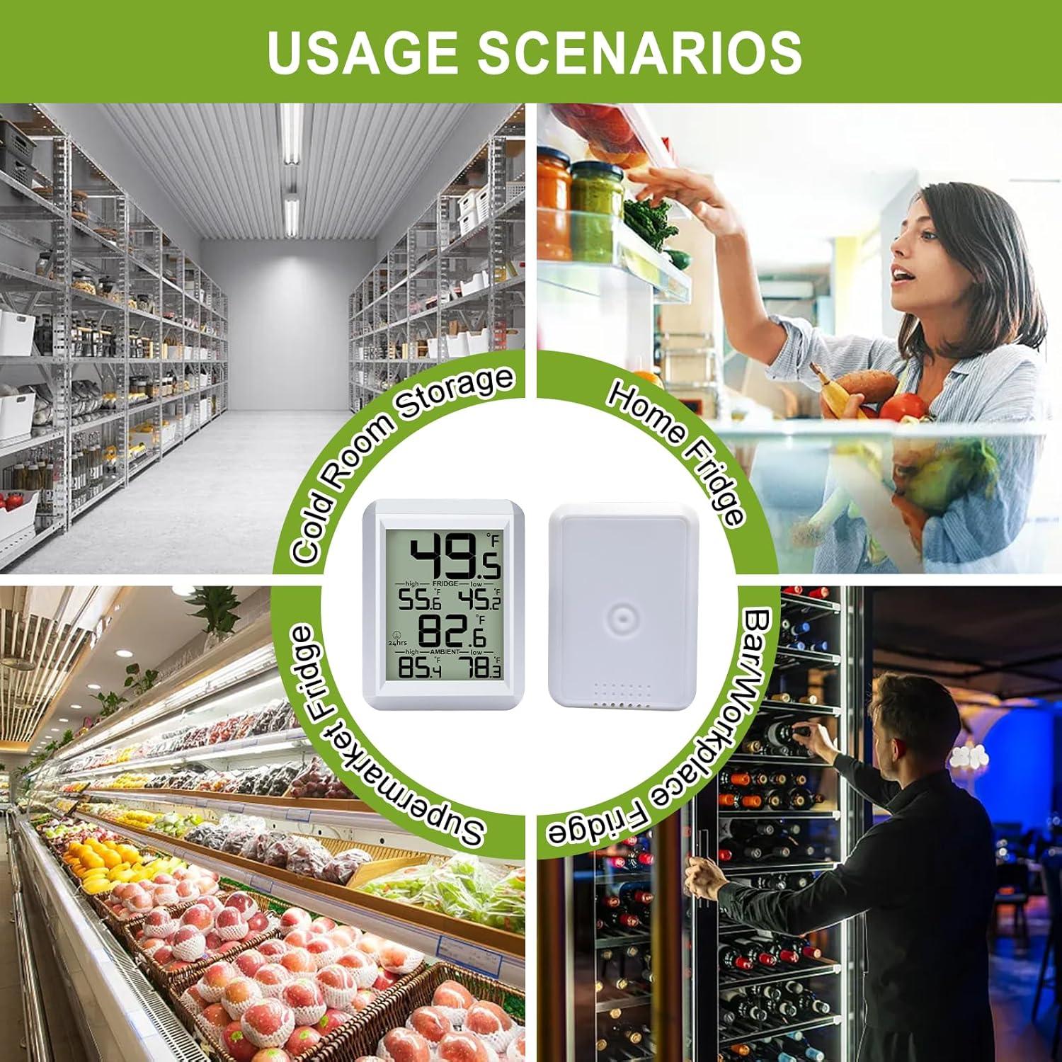 Termómetro Digital de Refrigerador Urageuxy WS0420S - Rango -40°C a 60°C