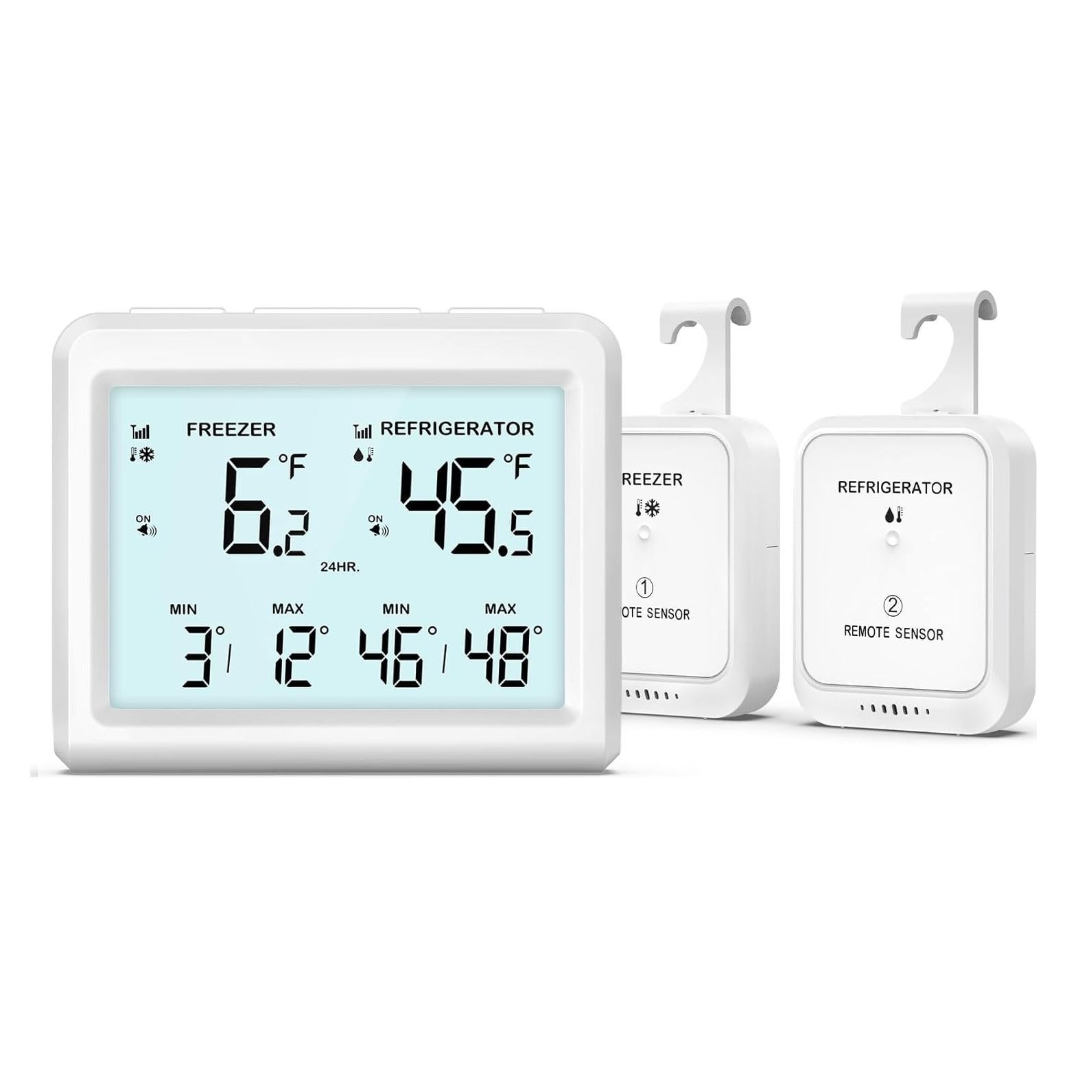 Termómetro Inalámbrico AMIR WA150KM con Alarma y Pantalla LCD 3.7"