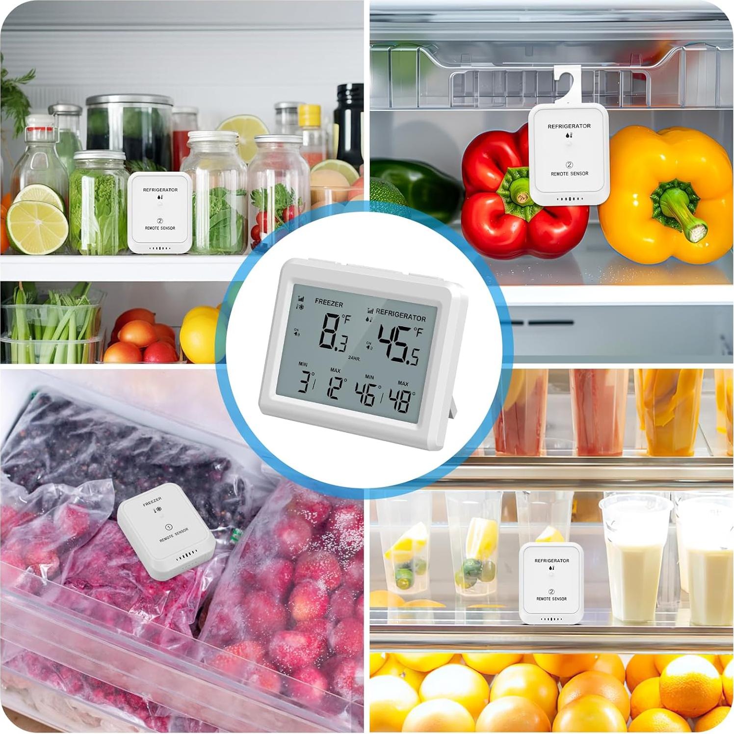 Termómetro Inalámbrico AMIR WA150KM con Alarma y Pantalla LCD 3.7"