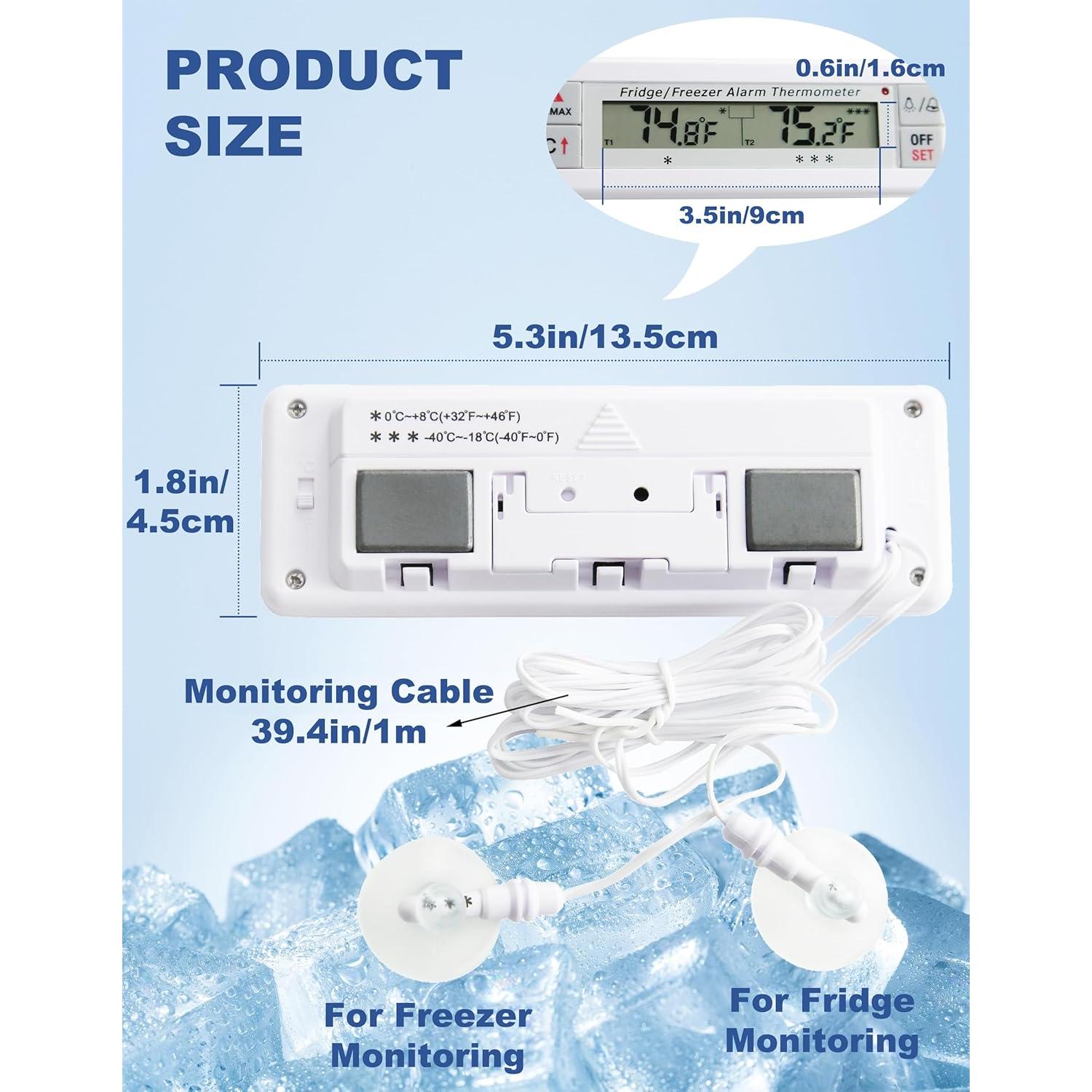 Termómetro Digital AMTAST para Refrigerador y Congelador