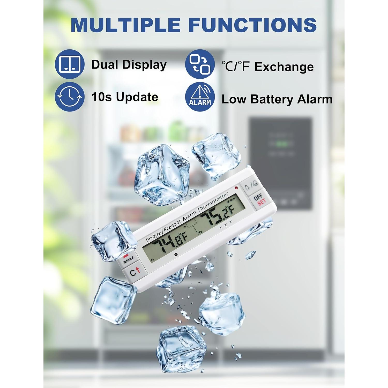 Termómetro Digital AMTAST para Refrigerador y Congelador