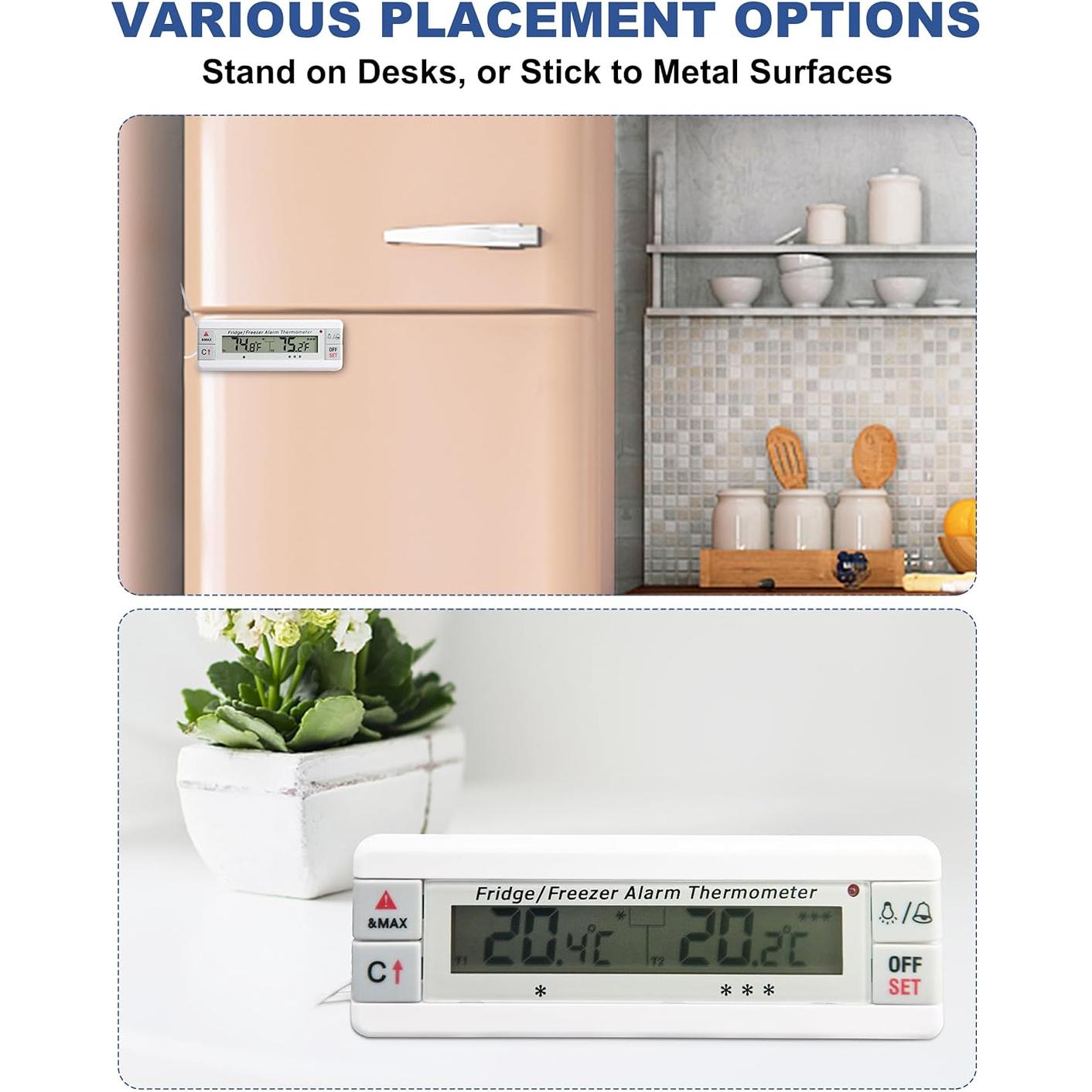 Termómetro Digital AMTAST para Refrigerador y Congelador