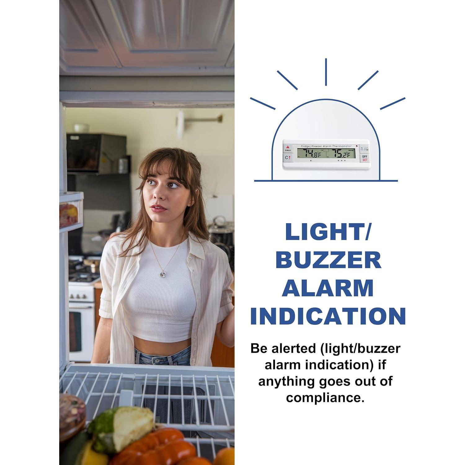 Termómetro Digital AMTAST para Refrigerador y Congelador