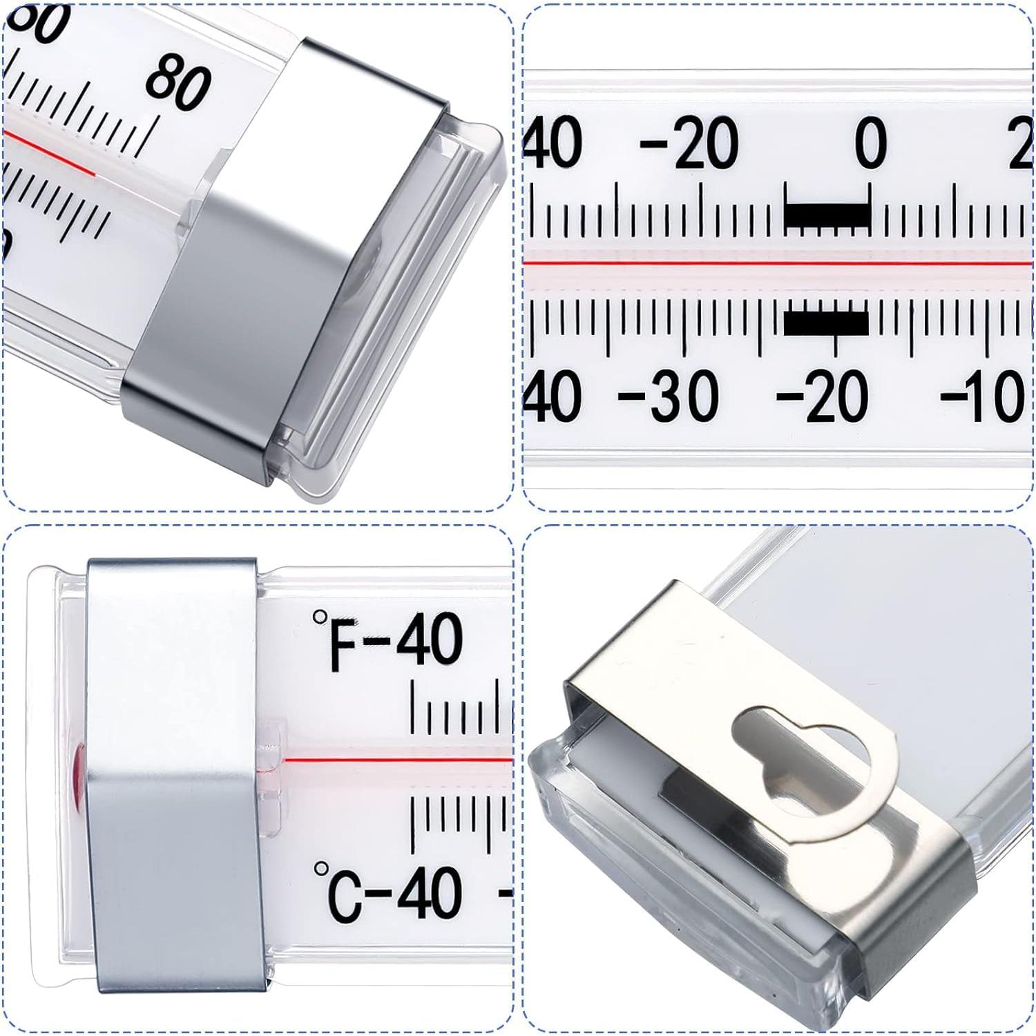 Paquete de 2 termómetros mecánicos Labo para refrigerador