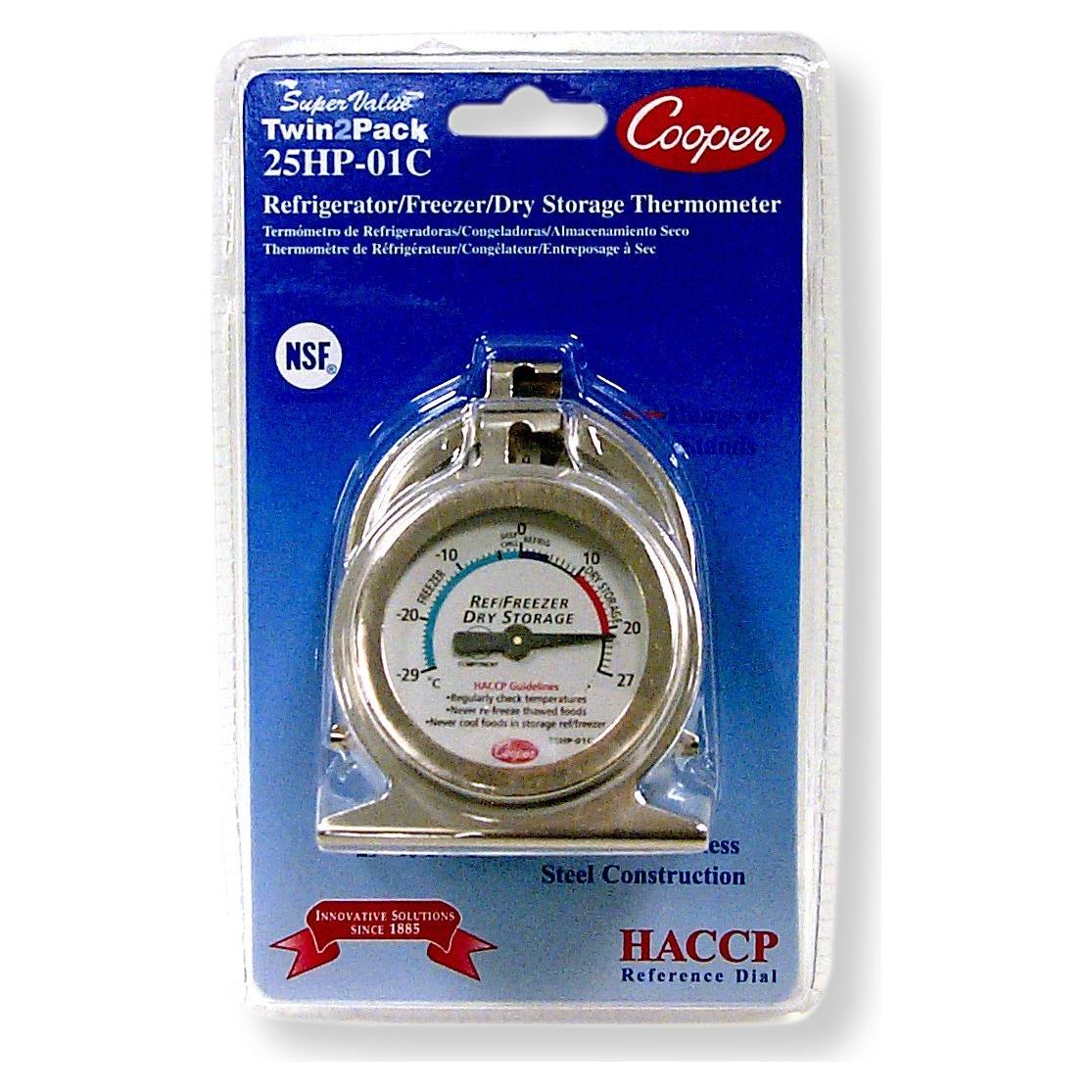 Termómetro Bi-Metal Cooper-Atkins 25HP-01C-2 para Refrigerador