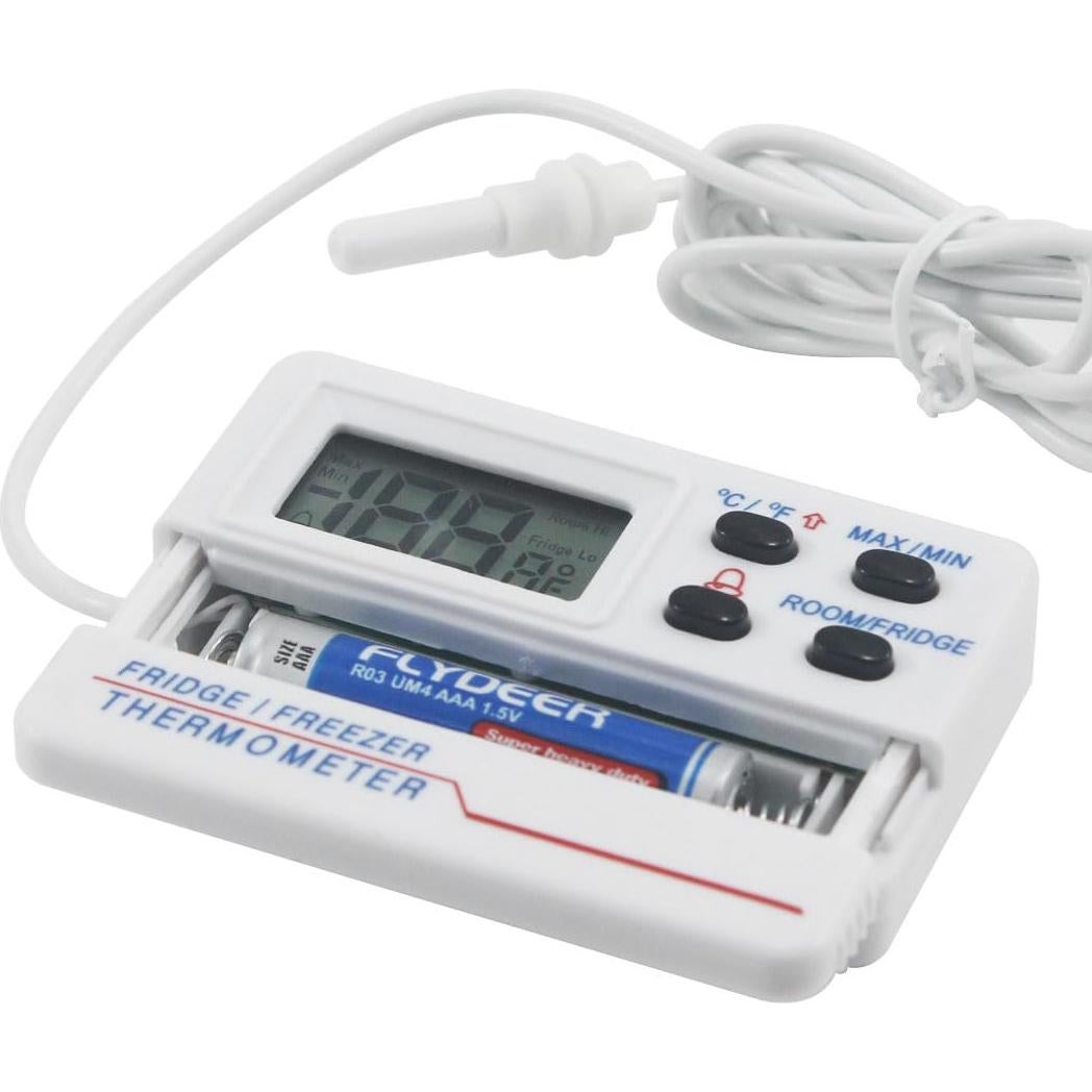 Termómetro Digital JUNLIXN TM804 -50°C a 70°C LCD con Alarma