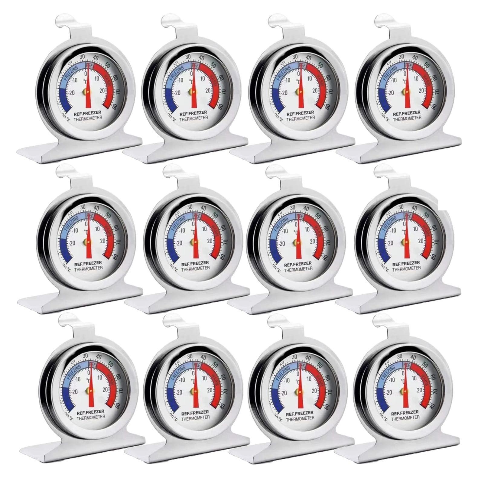 Termómetro de Refrigerador Xtzggys - 12 Paquetes, Acero Inoxidable