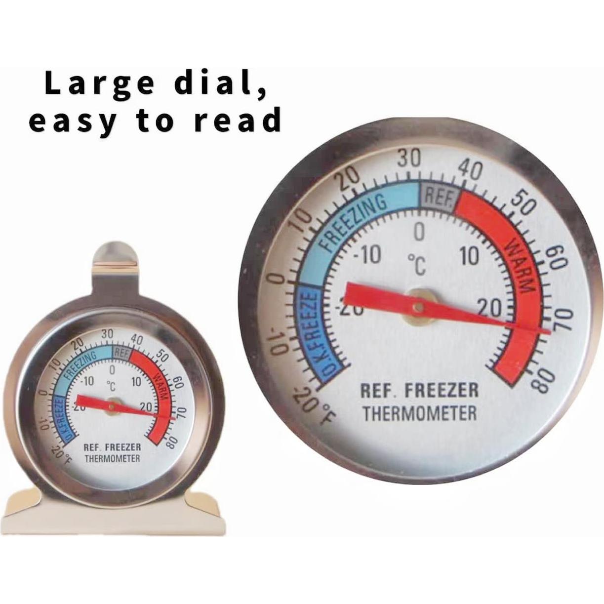 Termómetro de Refrigerador Xtzggys - 12 Paquetes, Acero Inoxidable