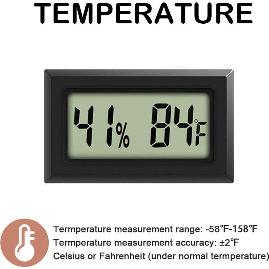 Termómetro Higrómetro Digital Mini Rojuna Paquete de 5