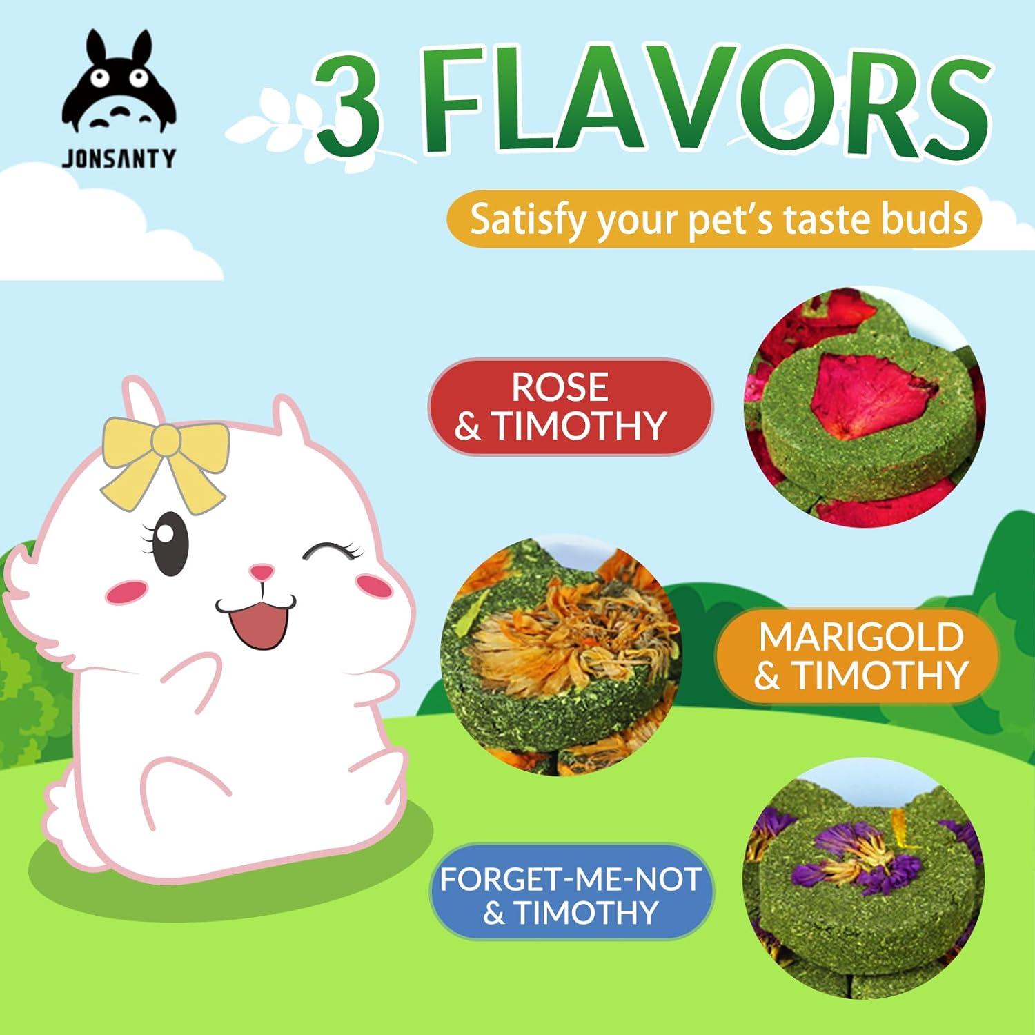 Juguetes Naturales para Roer Conejos y Cobayas JONSANTY 50-60 Piezas