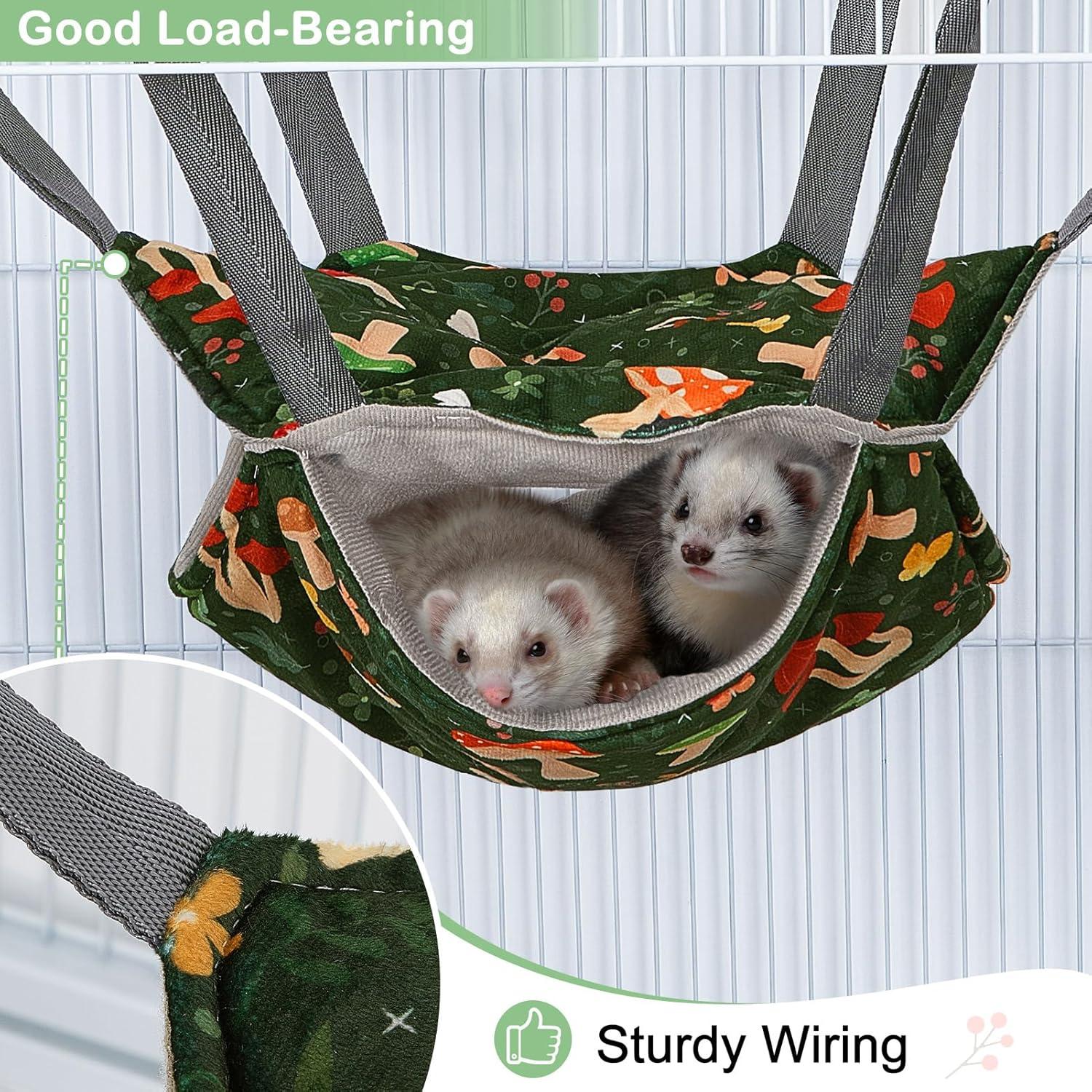 Hamaca Glittme para Hurones - Paquete de 4 Accesorios Lavables