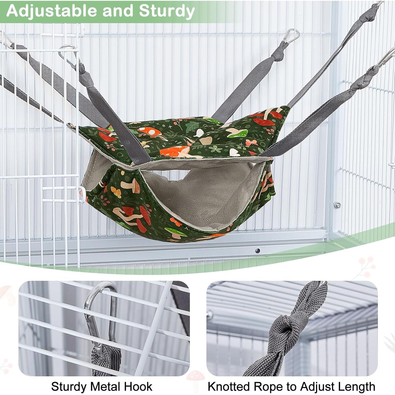 Hamaca Glittme para Hurones - Paquete de 4 Accesorios Lavables