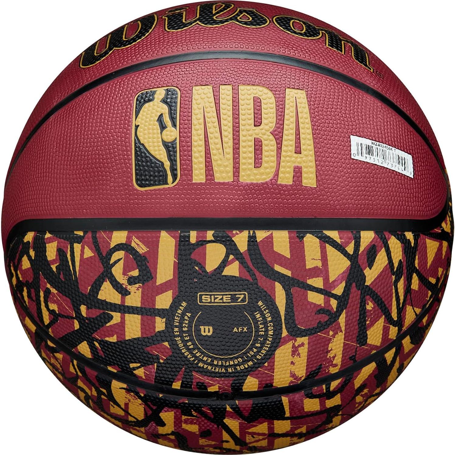 Balón de Baloncesto Wilson NBA Team Graffiti - Cleveland Cavaliers