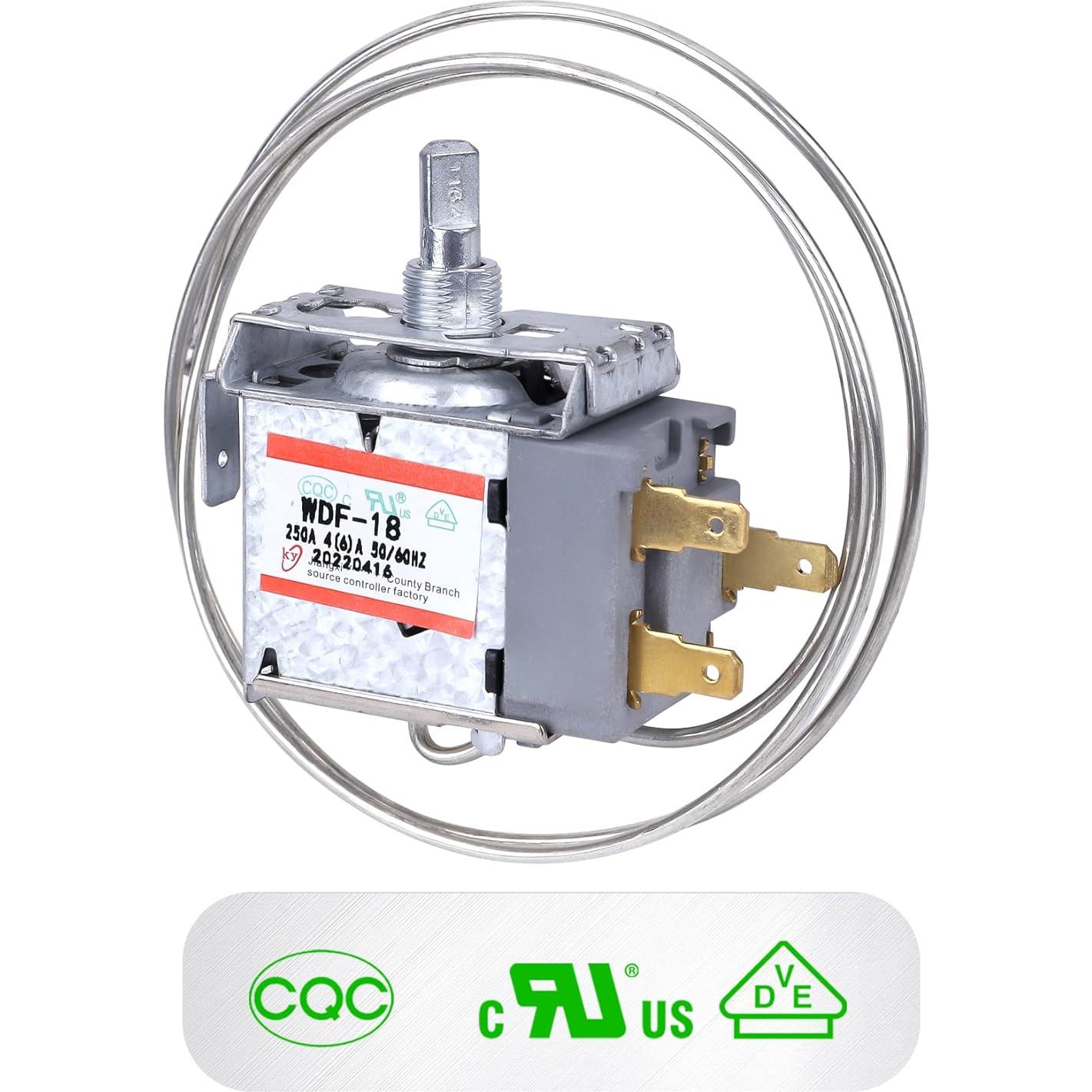 Termostato Universal de Mini Nevera Hoseup WDF-18 250V 3 Pines