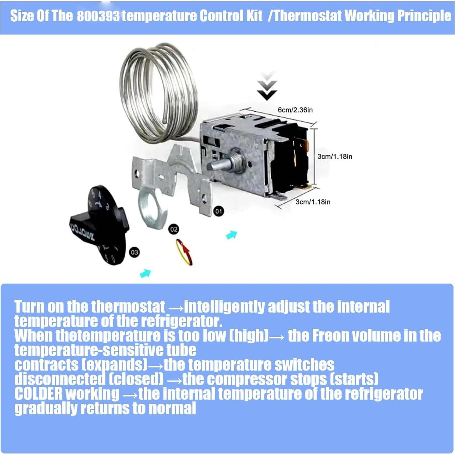 Kit de Control de Temperatura CZECHENG 800393 para Refrigeradores True
