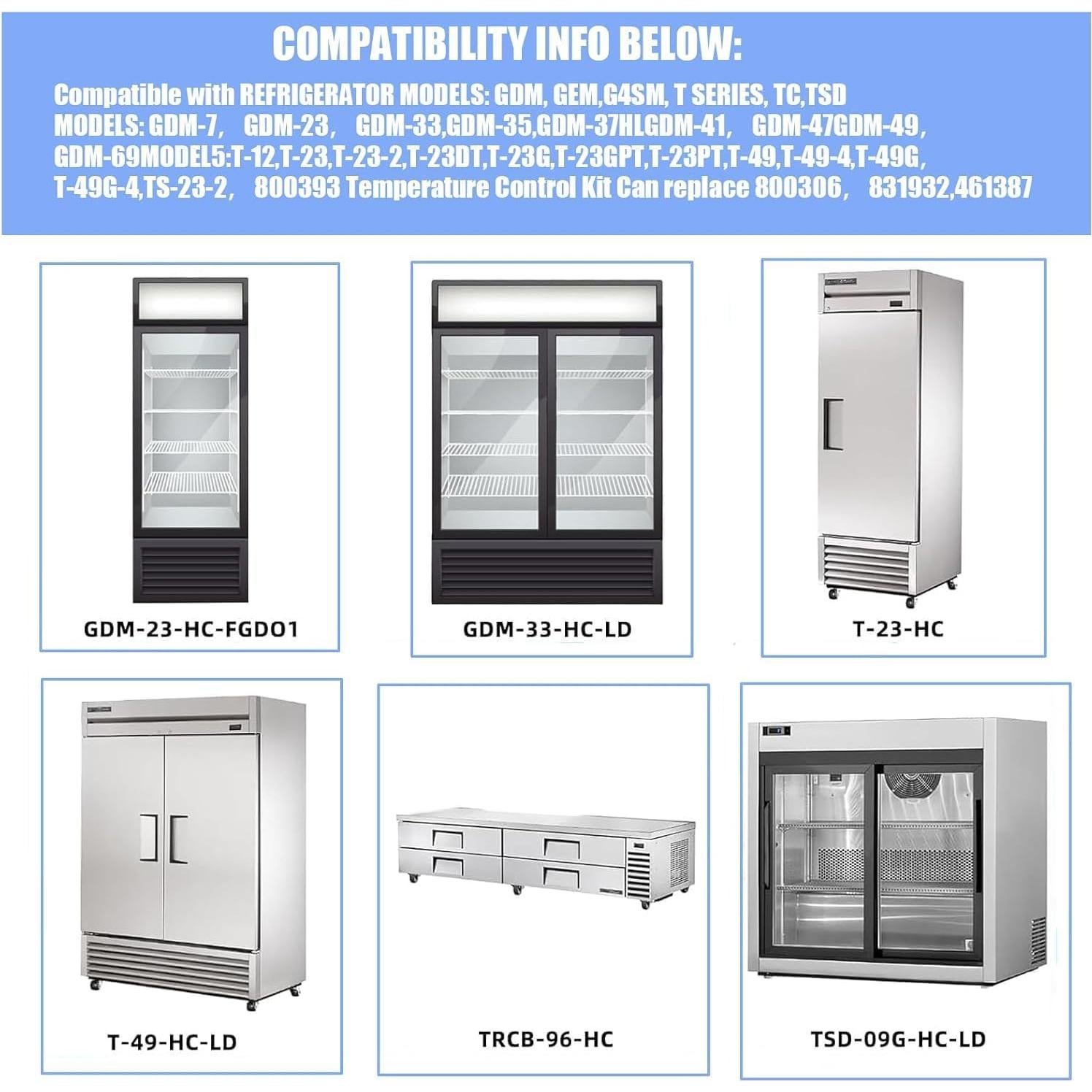 Kit de Control de Temperatura CZECHENG 800393 para Refrigeradores True