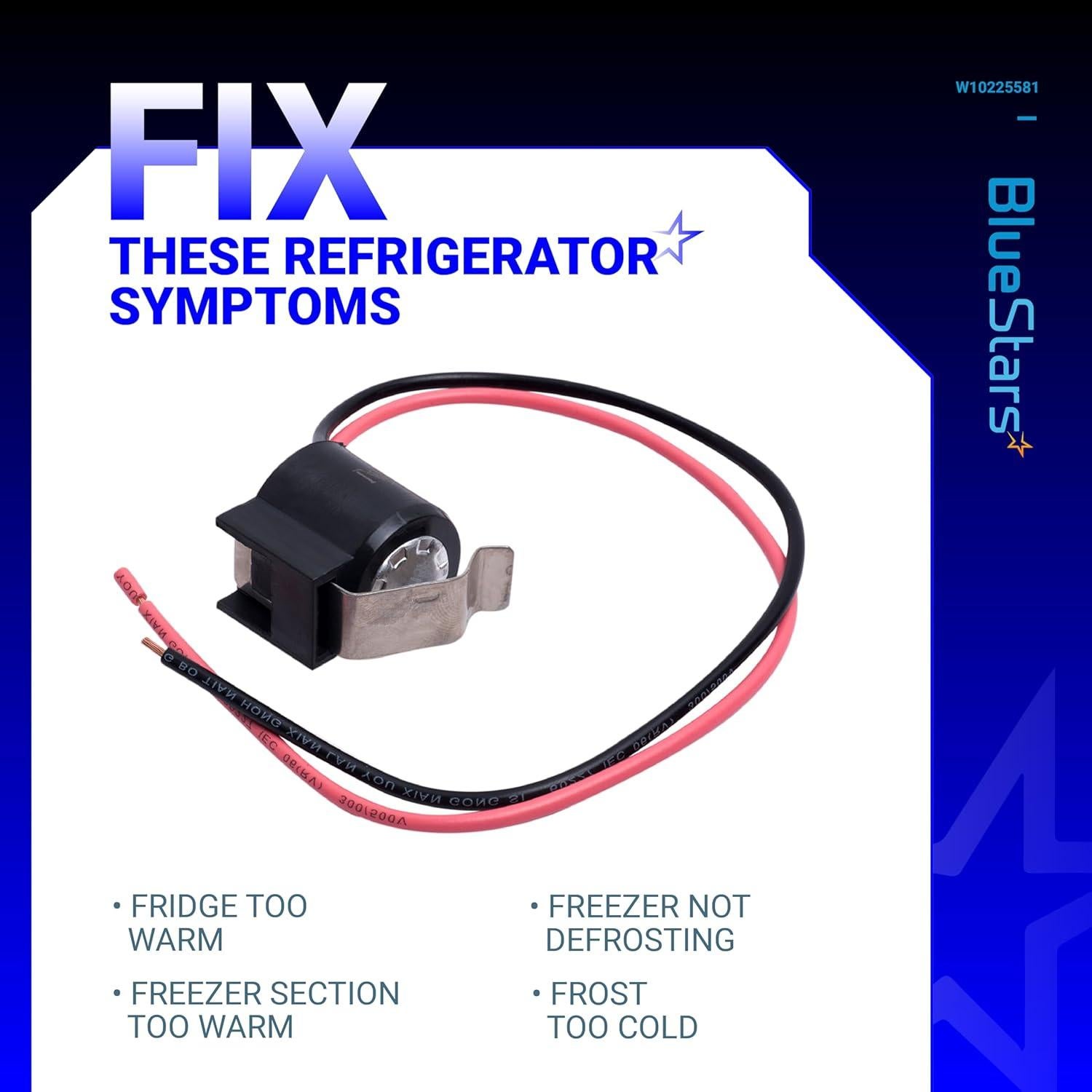 Termostato Bimetálico W10225581 BlueStars - Paquete de 4