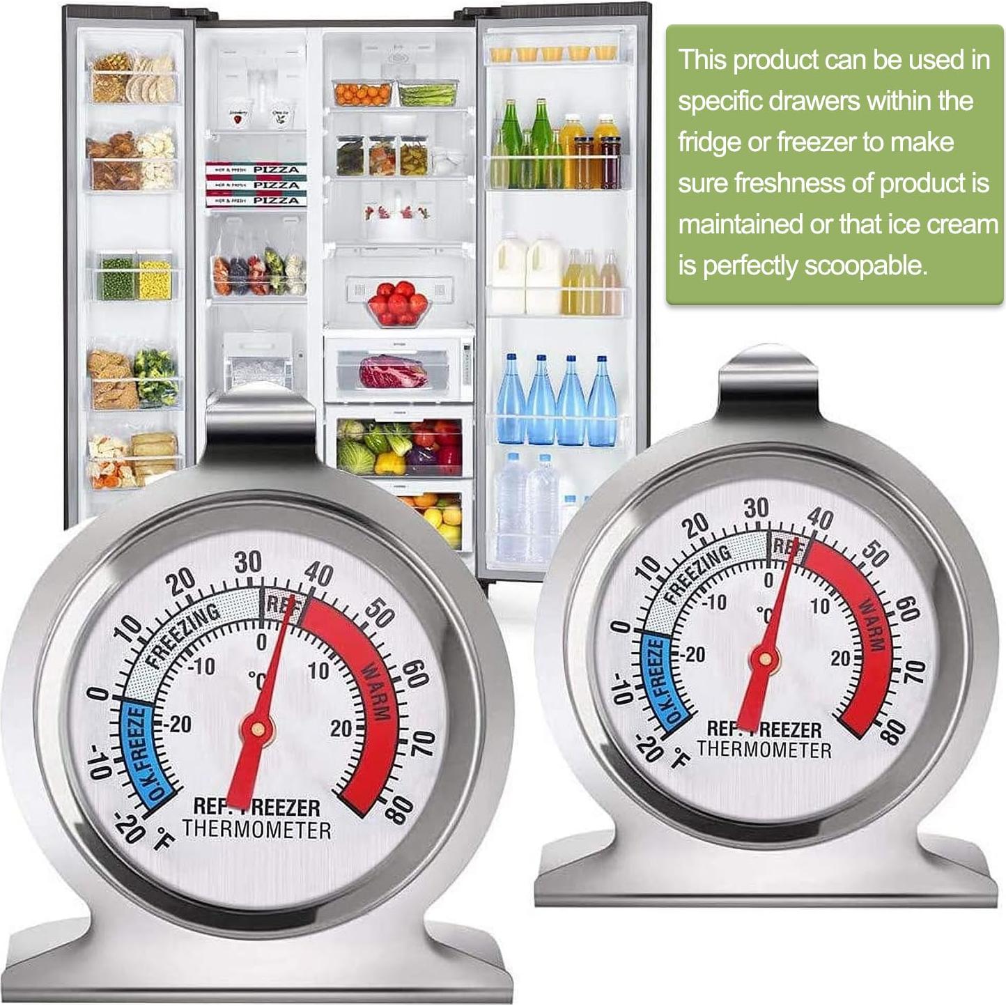 Paquete de 12 termómetros de refrigerador Drphiru -30 a 30 °C