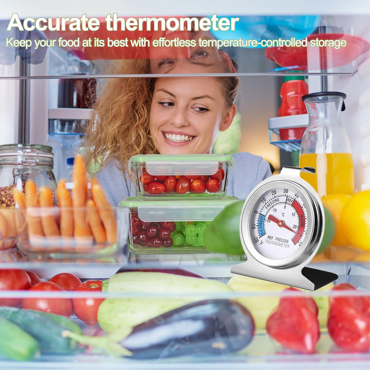 Paquete de 12 termómetros de refrigerador Drphiru -30 a 30 °C