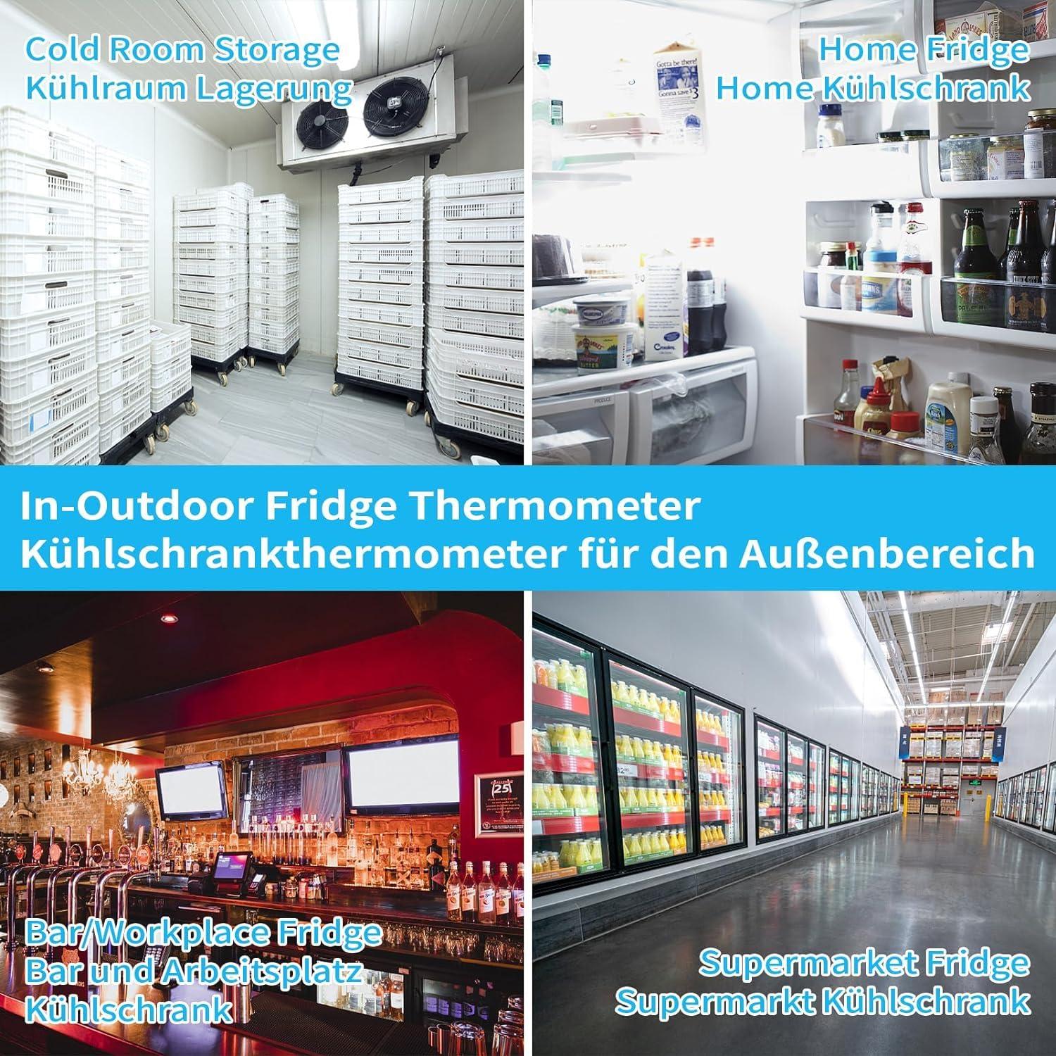 Termómetro Digital LABO para Refrigerador y Congelador - Alarma