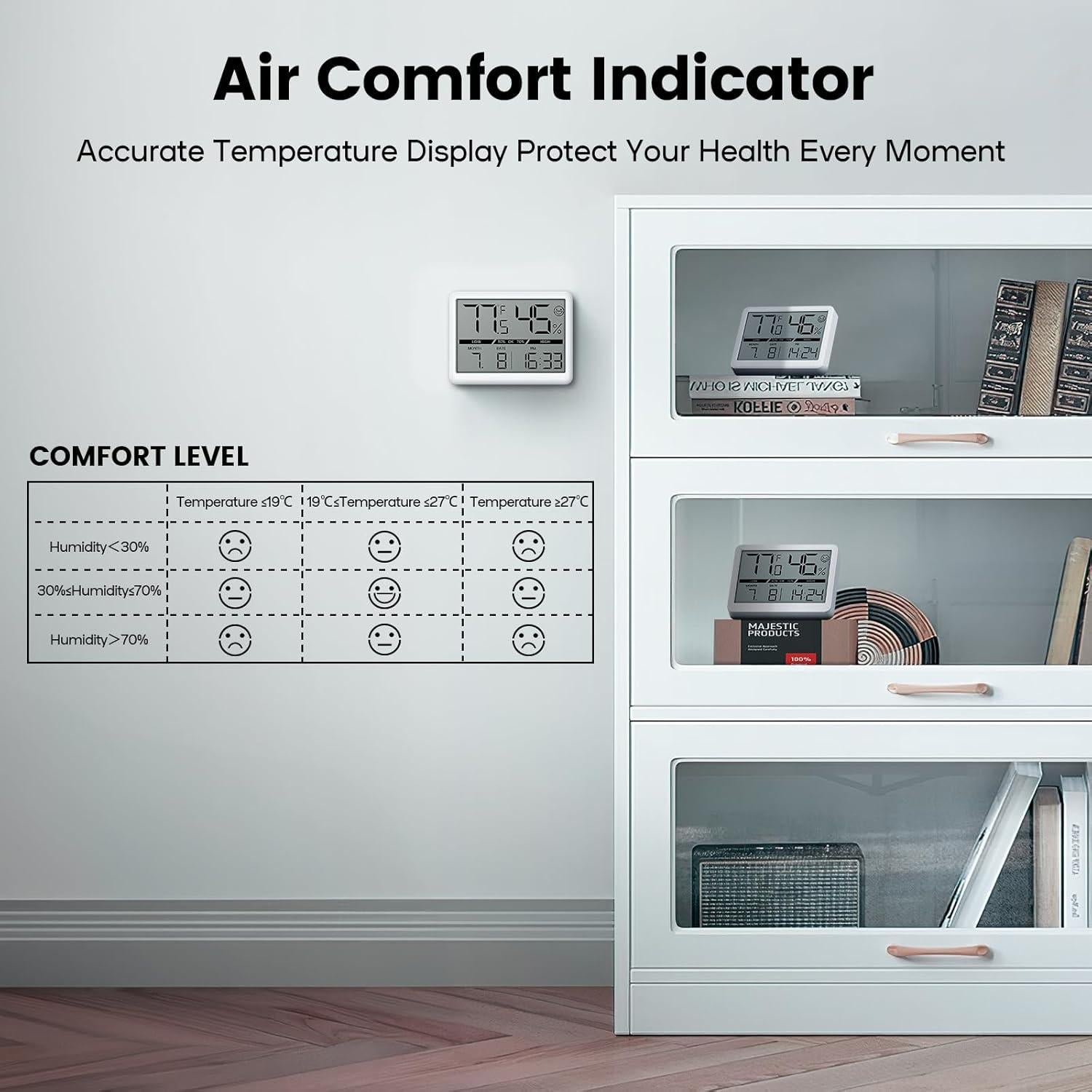 Termómetro Higrómetro Digital Deeyaple FK-9922 Pantalla LCD