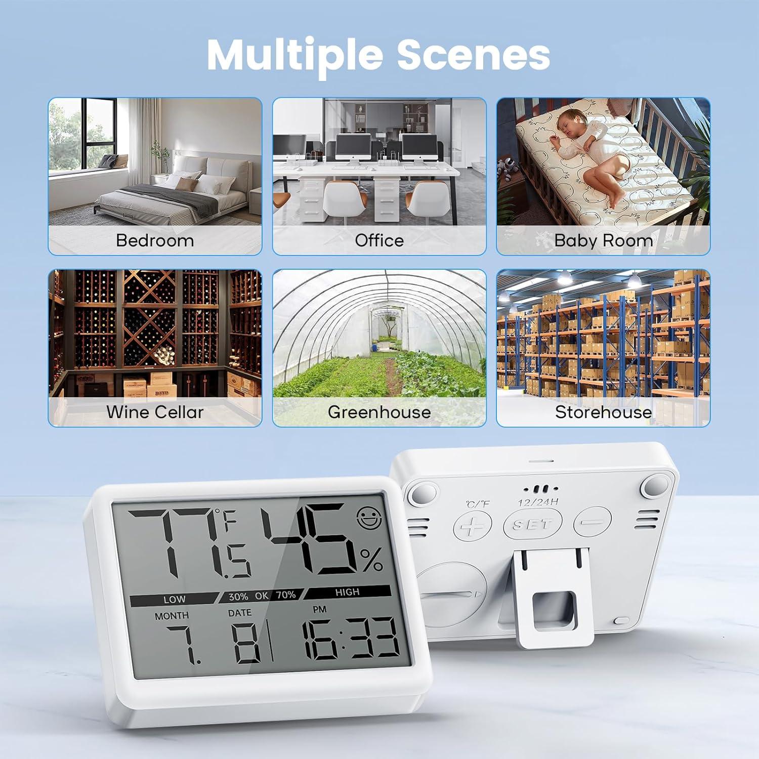 Termómetro Higrómetro Digital Deeyaple FK-9922 Pantalla LCD